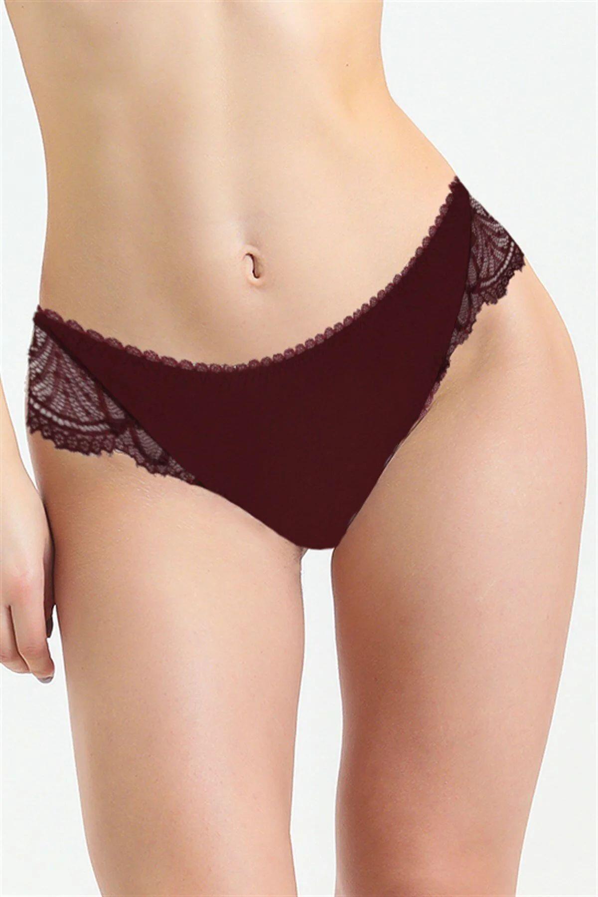 Magic Form 185 Kadın Dantelli Sting Külot-Bordo