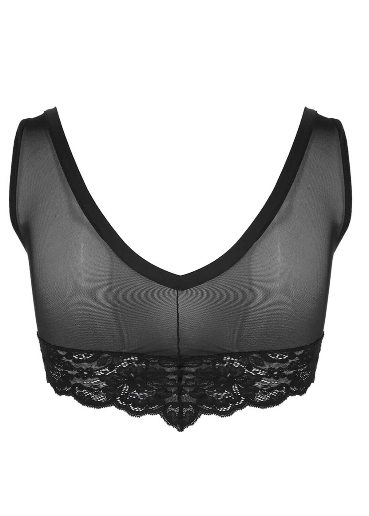 Magic Form 3117 Dolgulu Dantelli Bralette Sütyen - Siyah