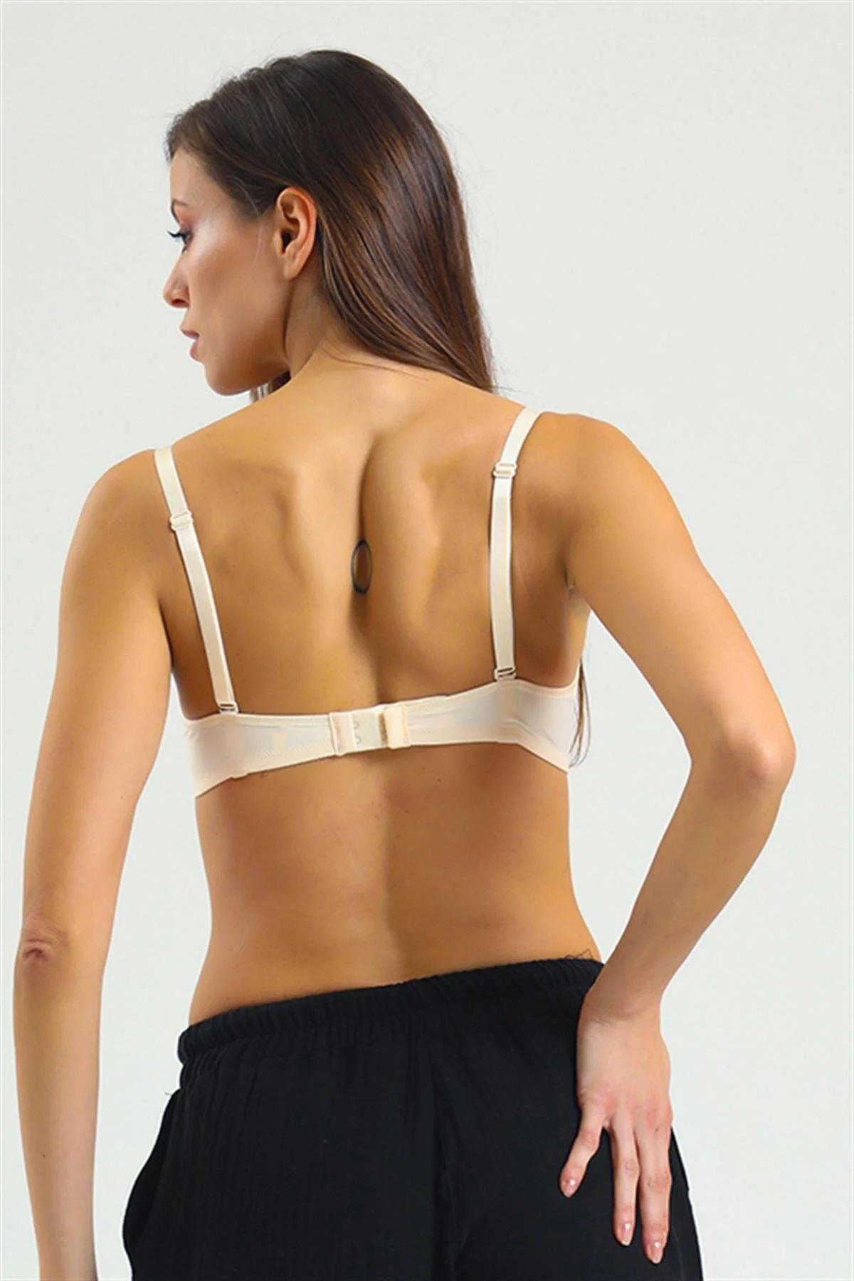 Magic Form 2169 Ortası Dekolte Düz Kumaşlı Süngerli Sütyen - Ten