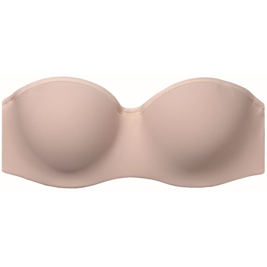 Magic Form 5063 Düz Kumaşlı Süngerli Askısız Sütyen - Ten