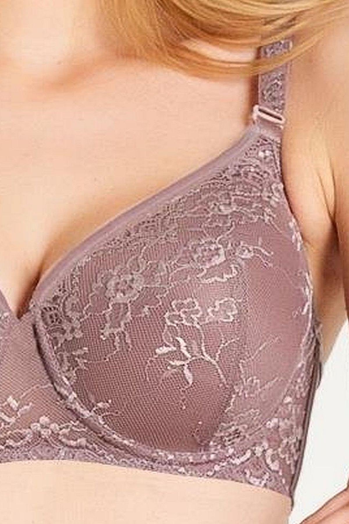 Magic Form 5923 Kadın Dantelli İnce Süngerli Toparlayıcı Sütyen-Çinko