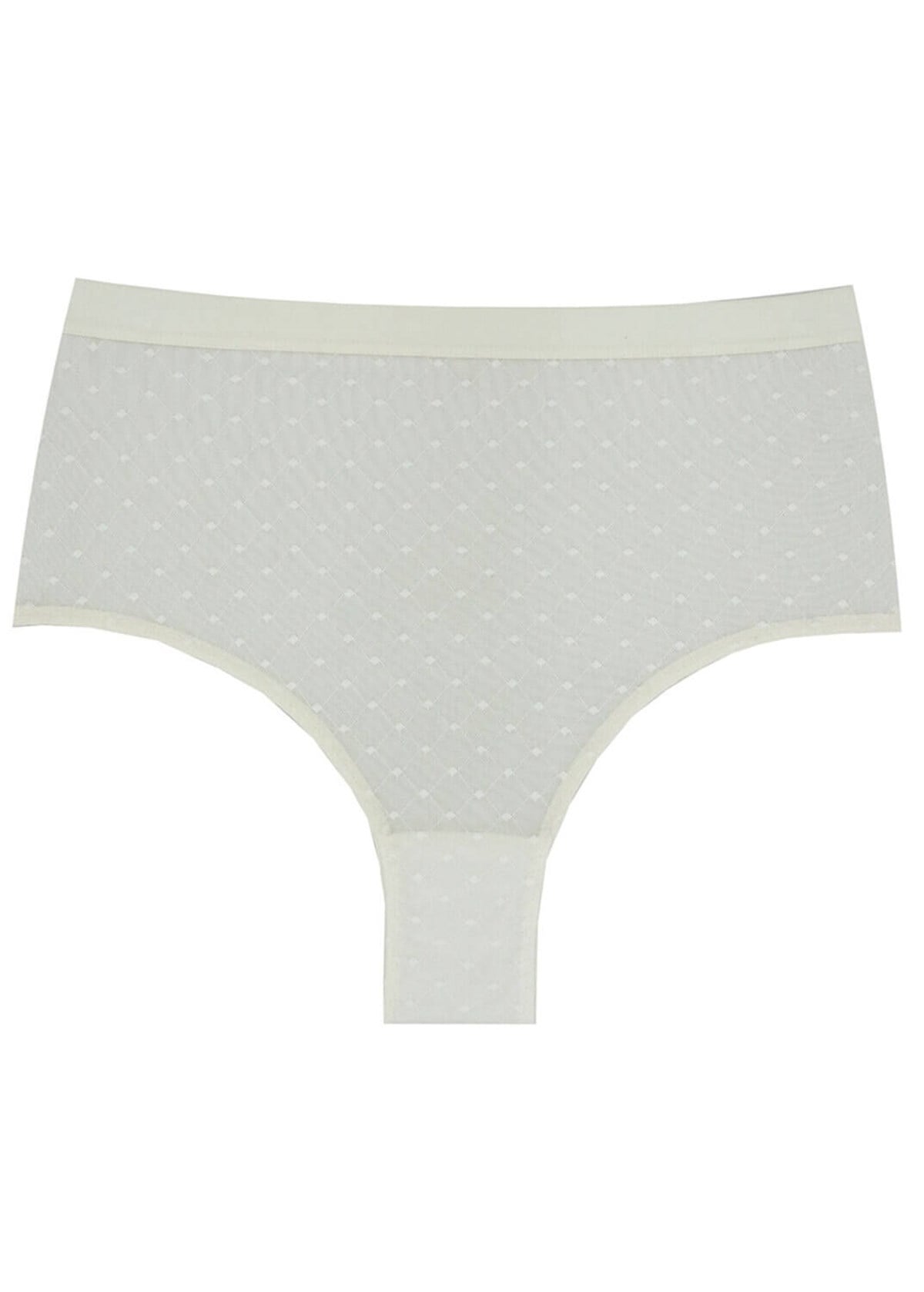 Magic Form 795 Kadın Dantelli Yüksek Bel Külot-Ekru