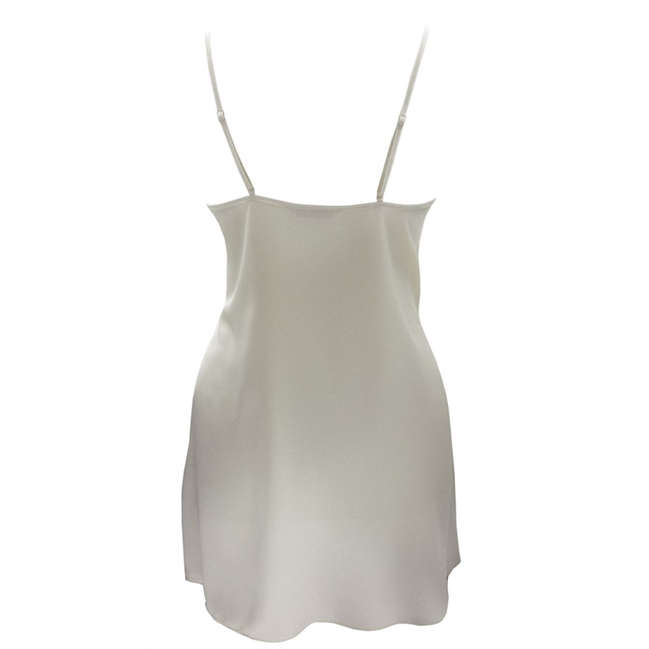 Magic Form 87430 Krep Saten Dantelli Gecelik - Ekru