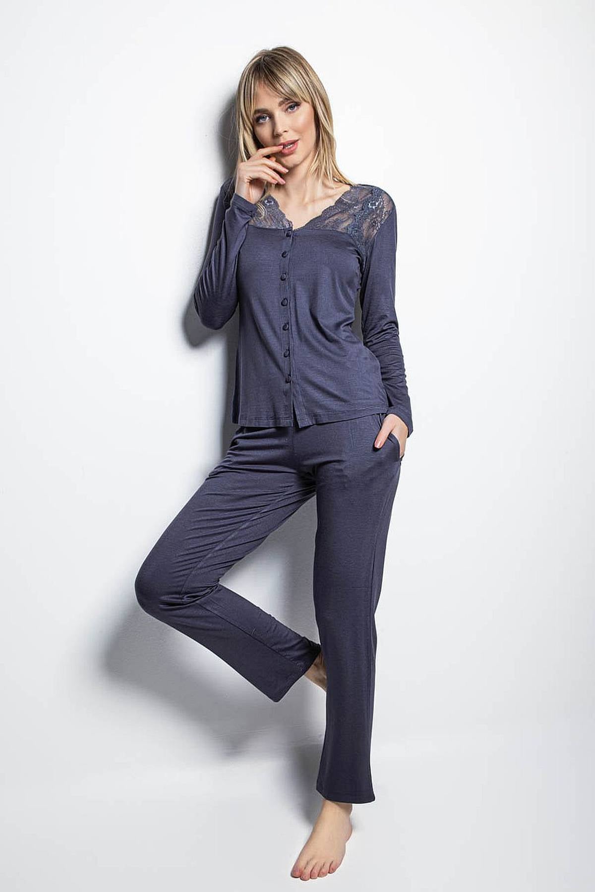 PijamalarMonamise 18209 Uzun Kollu Pijama Takım  | pijamapazari.comMonamise 18209 Uzun Kollu Pijama Takım  - Lacivert