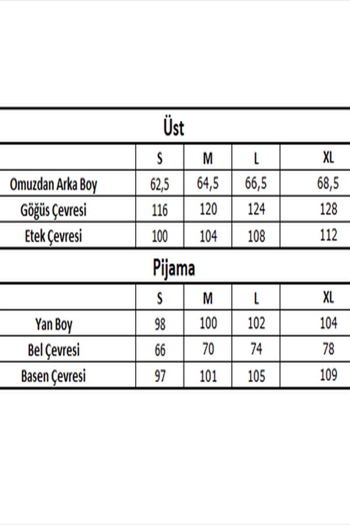 Monamise 22131 Kadın Uzun Kollu Pijama Takımı-Lacivert