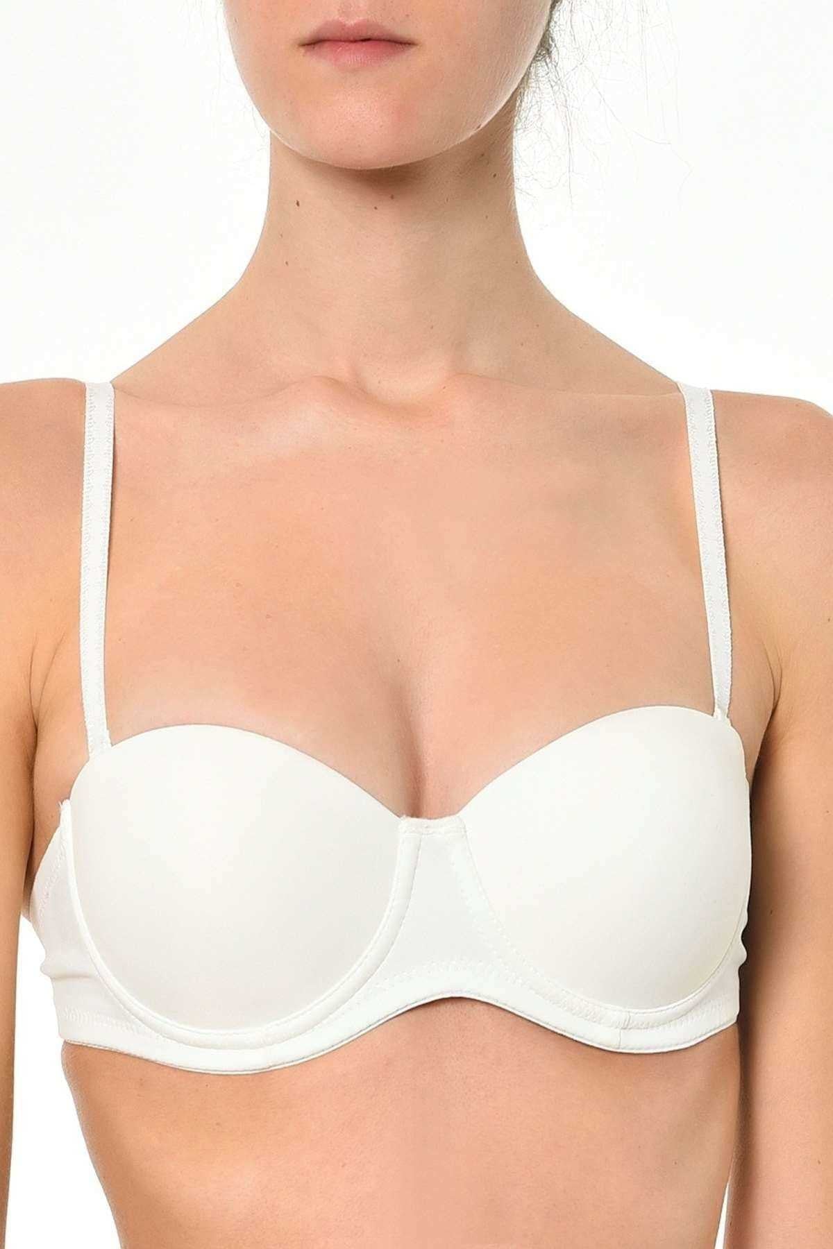 Orkide 2850 Dolgulu Straplez Sütyen - Beyaz