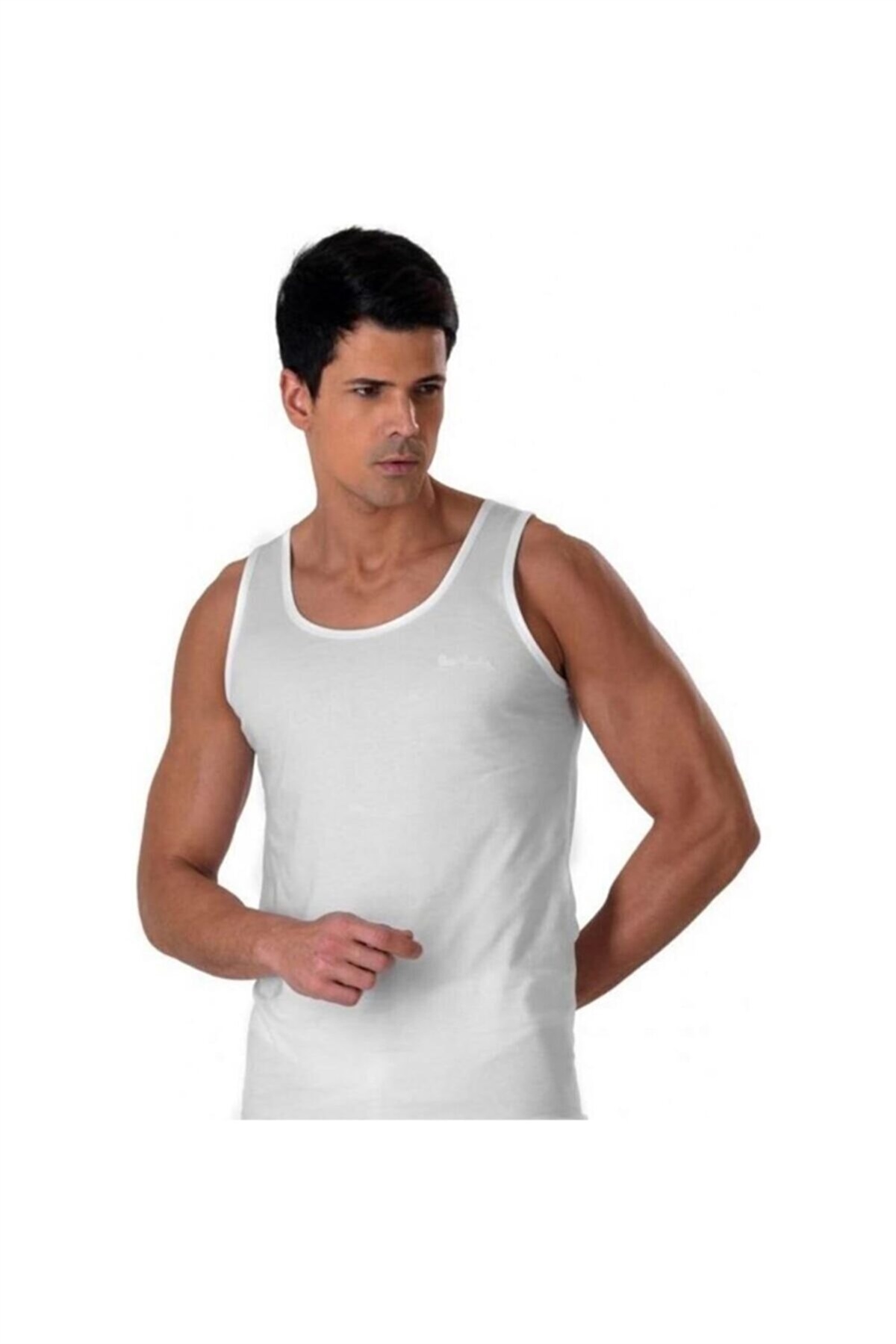 Pierre Cardin 112 Erkek Atlet % 100 Pamuk-Beyaz