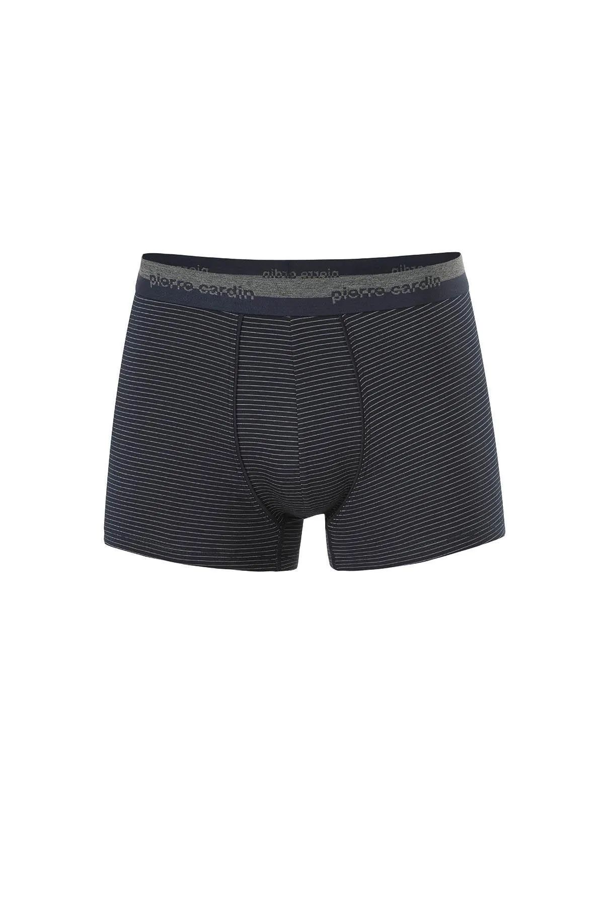 Pierre Cardin 370 Erkek 3lü Boxer-Lacivert&Gri