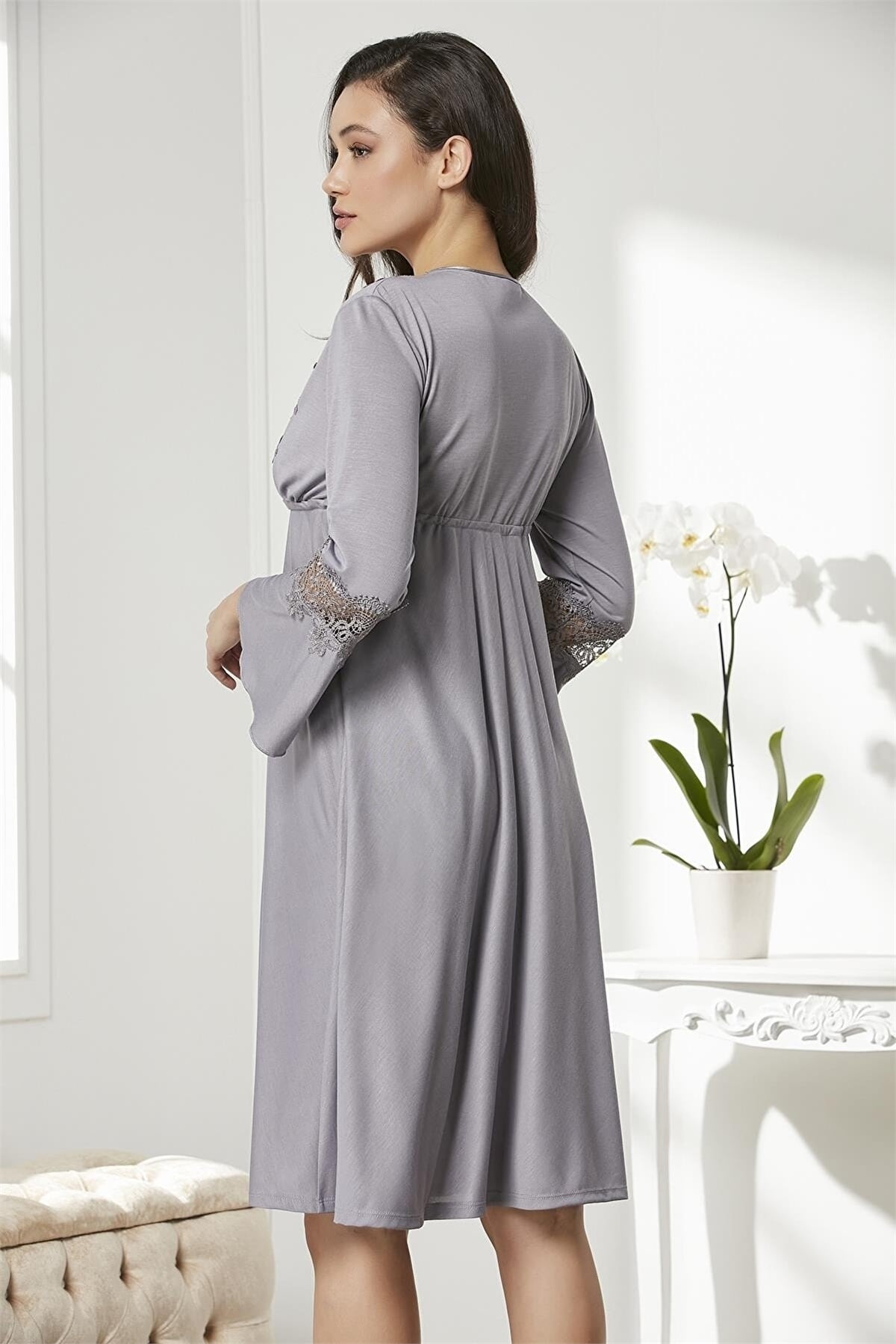 Pierre Cardin 5325 Kadın Penye Dantelli 6lı ÇeyizlikTakım-Royal