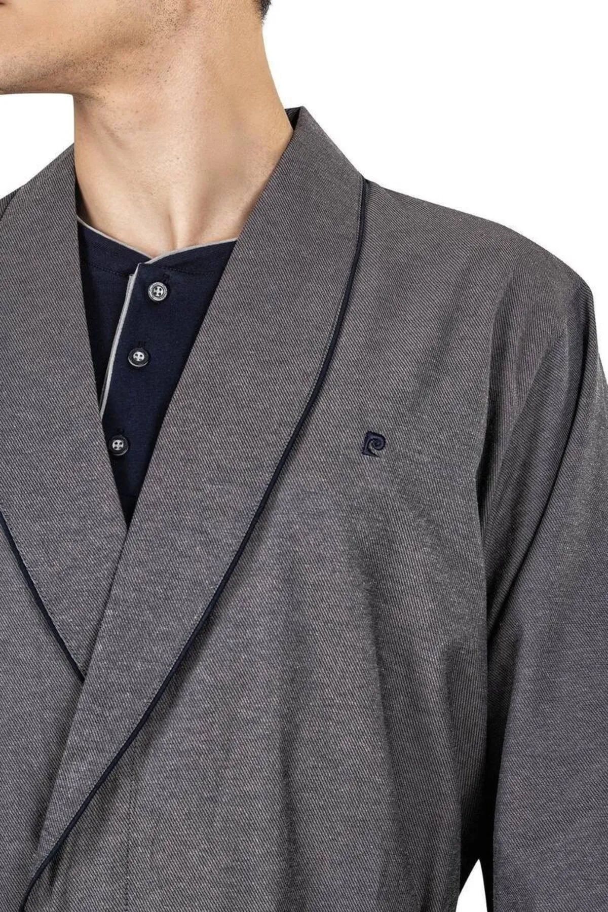 Pierre Cardin 5610  Erkek Çeyizlik Rop Pijama Takım-Lacivert