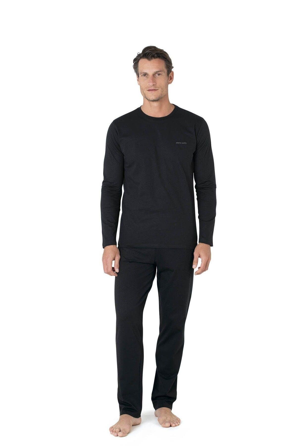 Pierre Cardin 5640 Erkek Triko Sabahlıklı 5li Pijama Takım-Gri