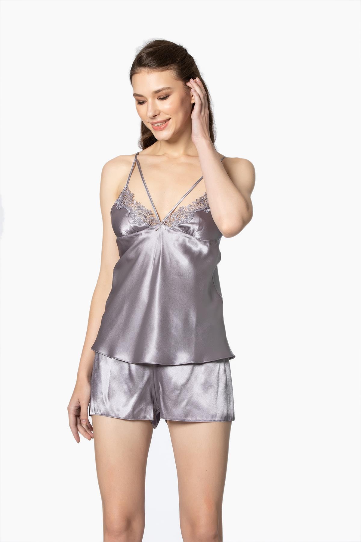 Pierre Cardin 6025 Kadın Saten Altılı Çeyiz Seti - Royal