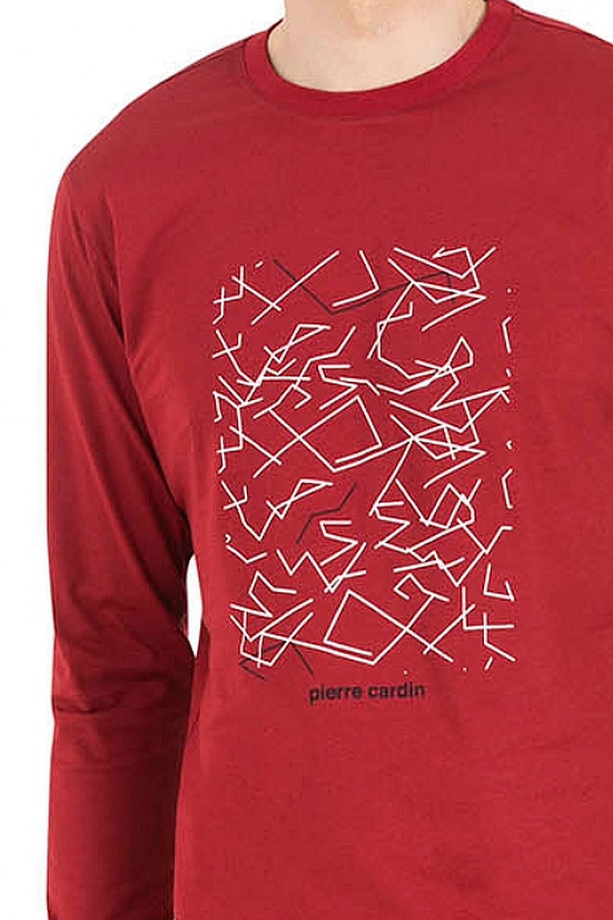 Pierre Cardin 6030 Erkek Uzun Kollu Pijama Takımı-Bordo