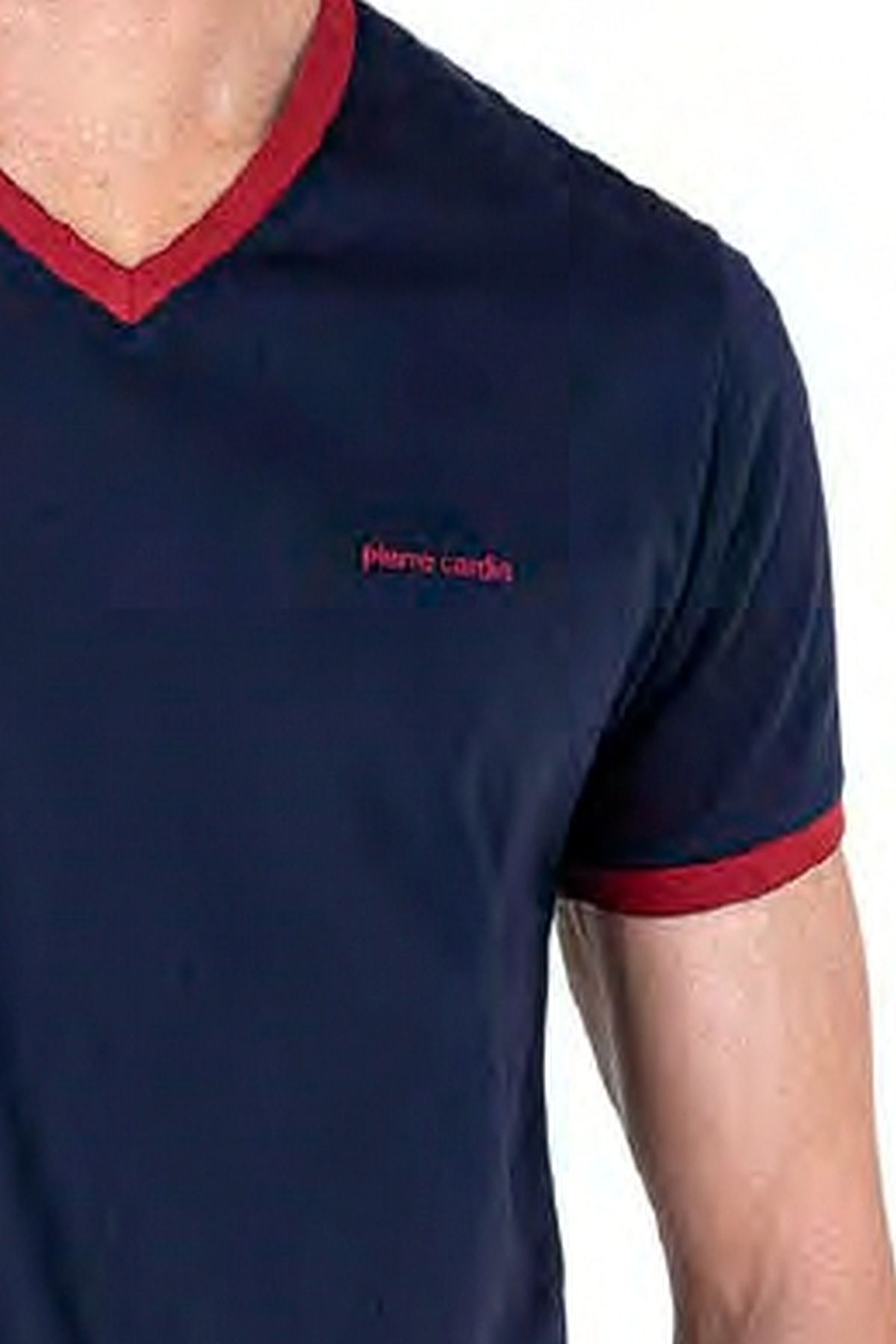 Pierre Cardin 6040 Erkek Kısa Kollu Şortlu Pijama Takım-Lacivert
