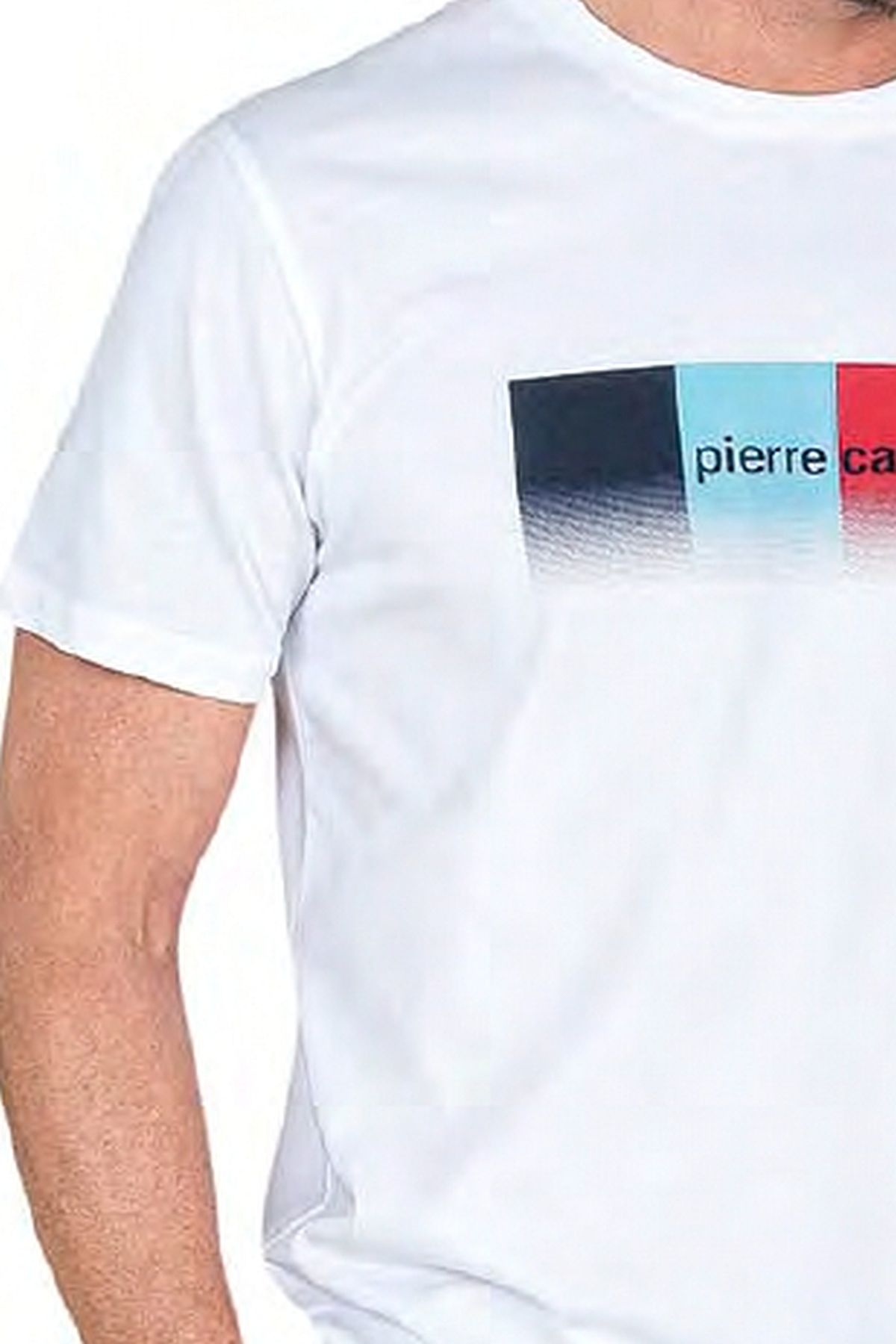Pierre Cardin 6043 Erkek Kısa Kollu Penye Pijama Takımı-Beyaz