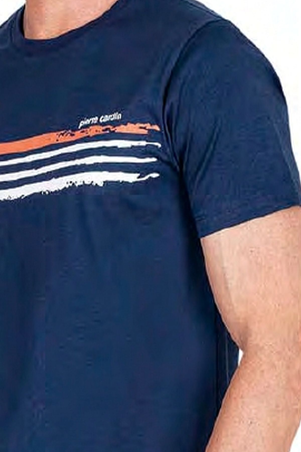 Pierre Cardin 6048 Erkek Kısa Kollu Penye Pijama Takımı-İndigo