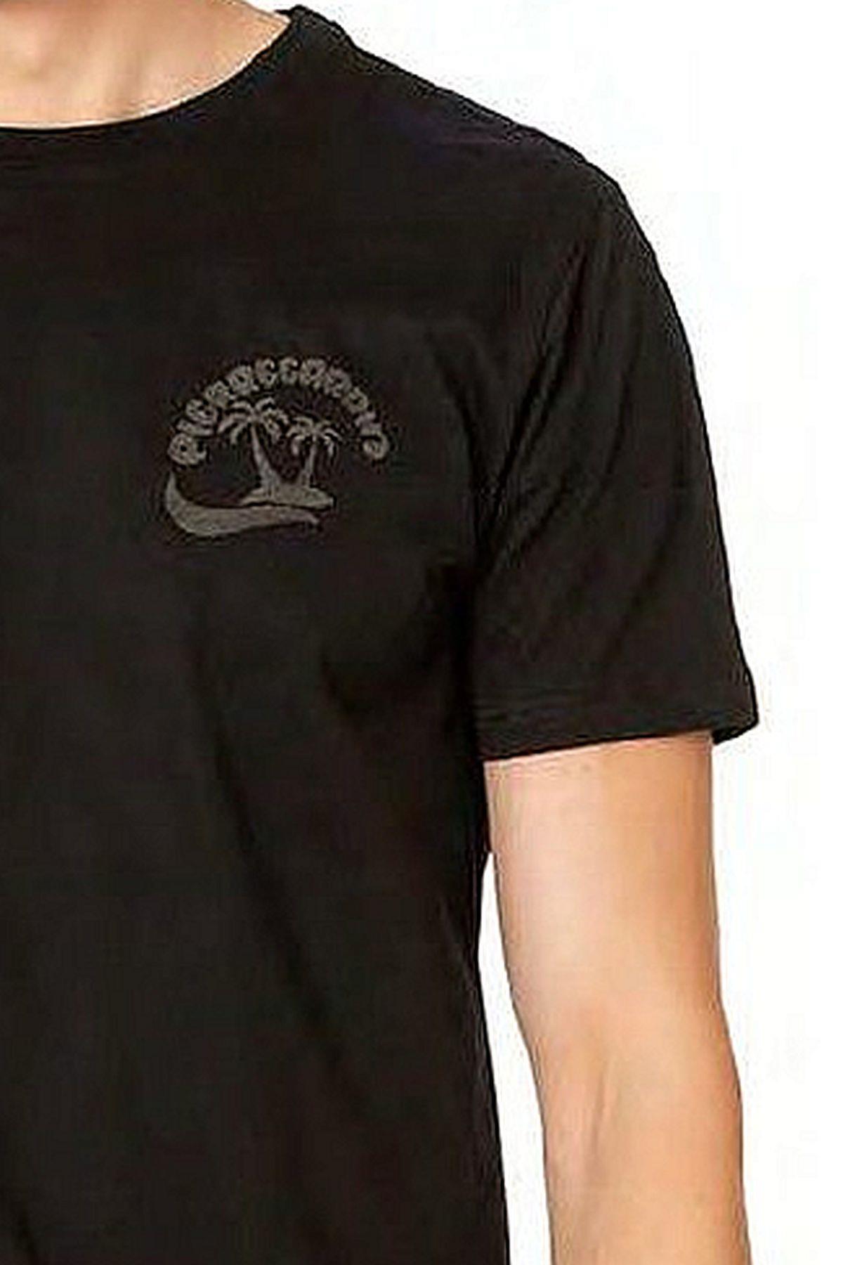 Pierre Cardin 6079 Erkek Kısa Kollu Bisiklet Yaka Pijama Takım-Siyah
