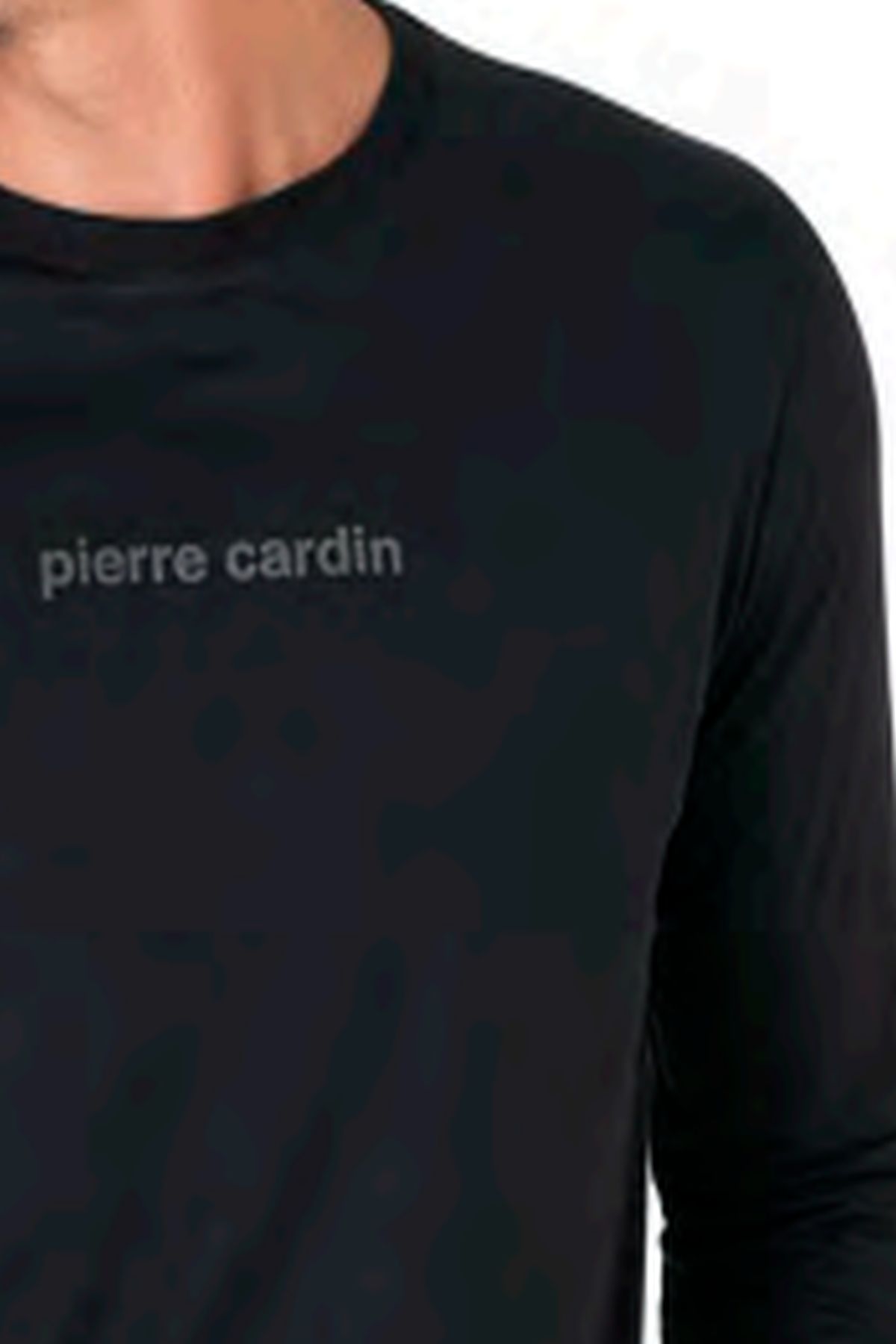 Pierre Cardin 6095 Erkek Uzun Kollu Bisiklet Yaka Pijama Takımı-Siyah