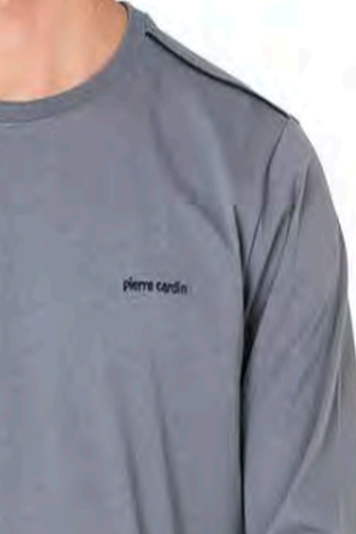 Pierre Cardin 6099 Erkek Uzun Kollu Bisiklet Yaka Pijama Takımı-Gri