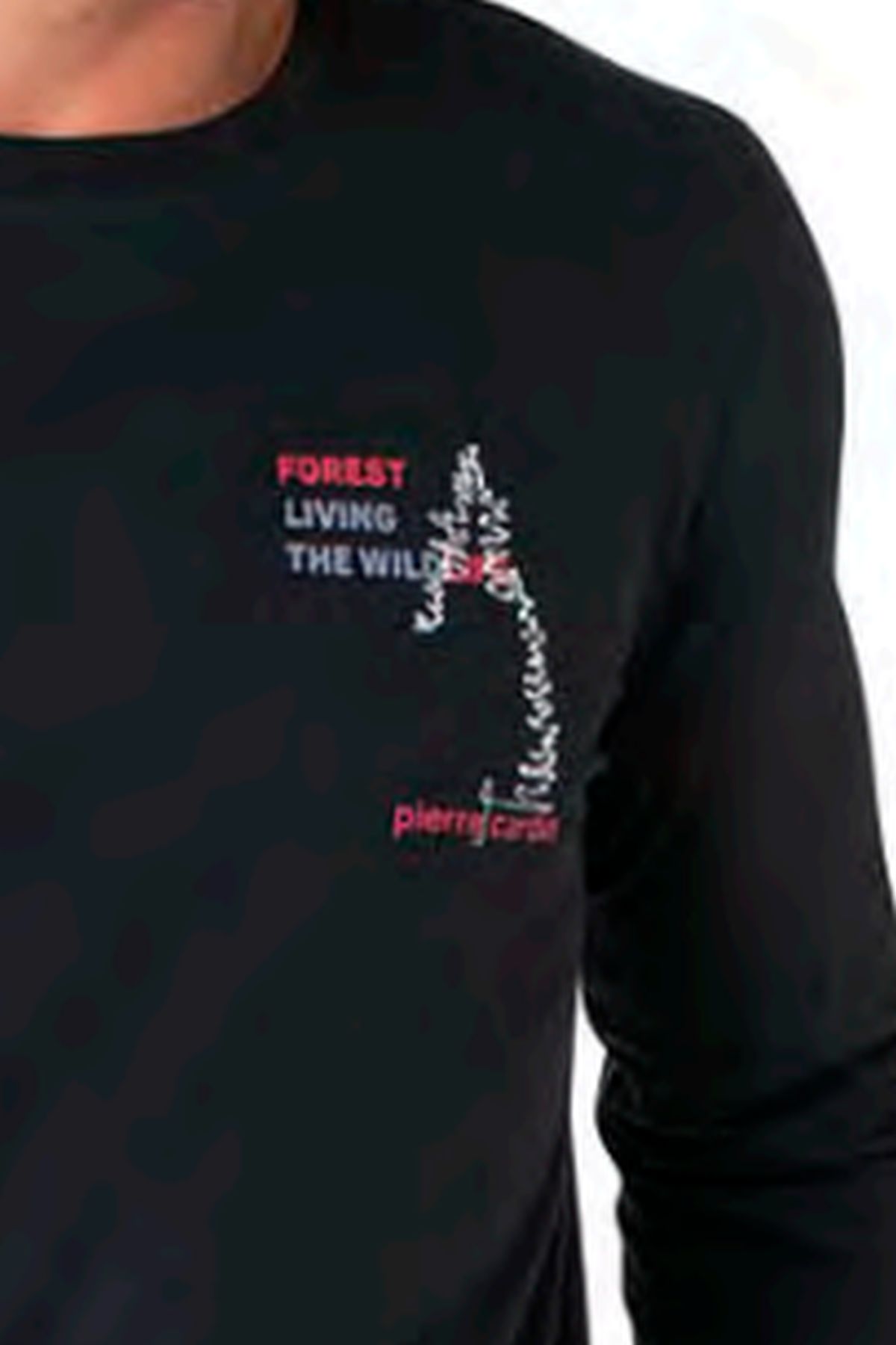 Pierre Cardin 6103 Erkek Uzun Kollu Bisiklet Yaka Pijama Takımı-Siyah