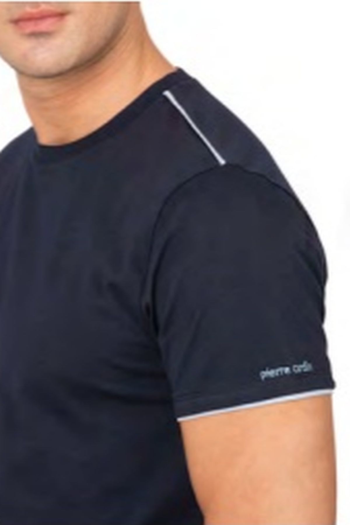 Pierre Cardin 6122 Erkek Kısa Kollu Bisiklet Yaka Pijama Takımı-Lacivert