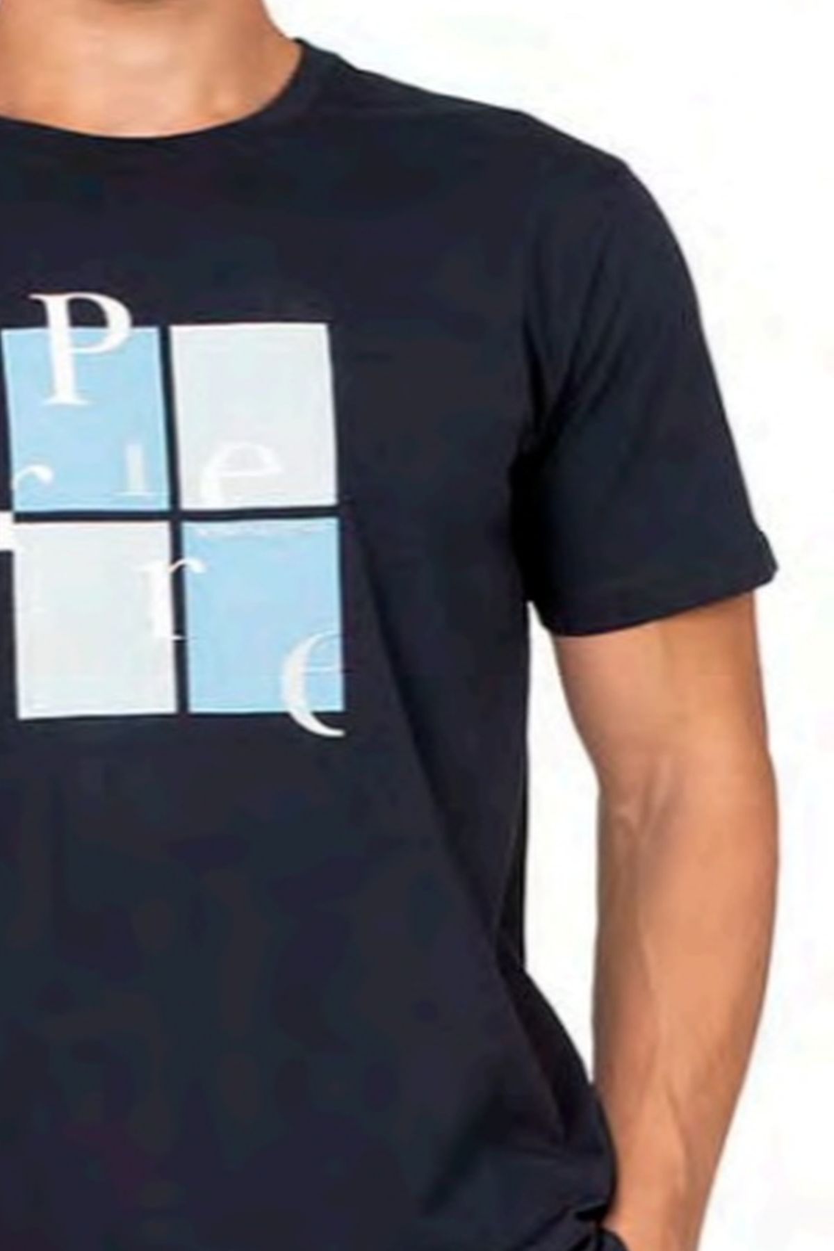 Pierre Cardin 6126 Erkek Kısa Kollu Bisiklet Yaka Pijama Takımı-Lacivert