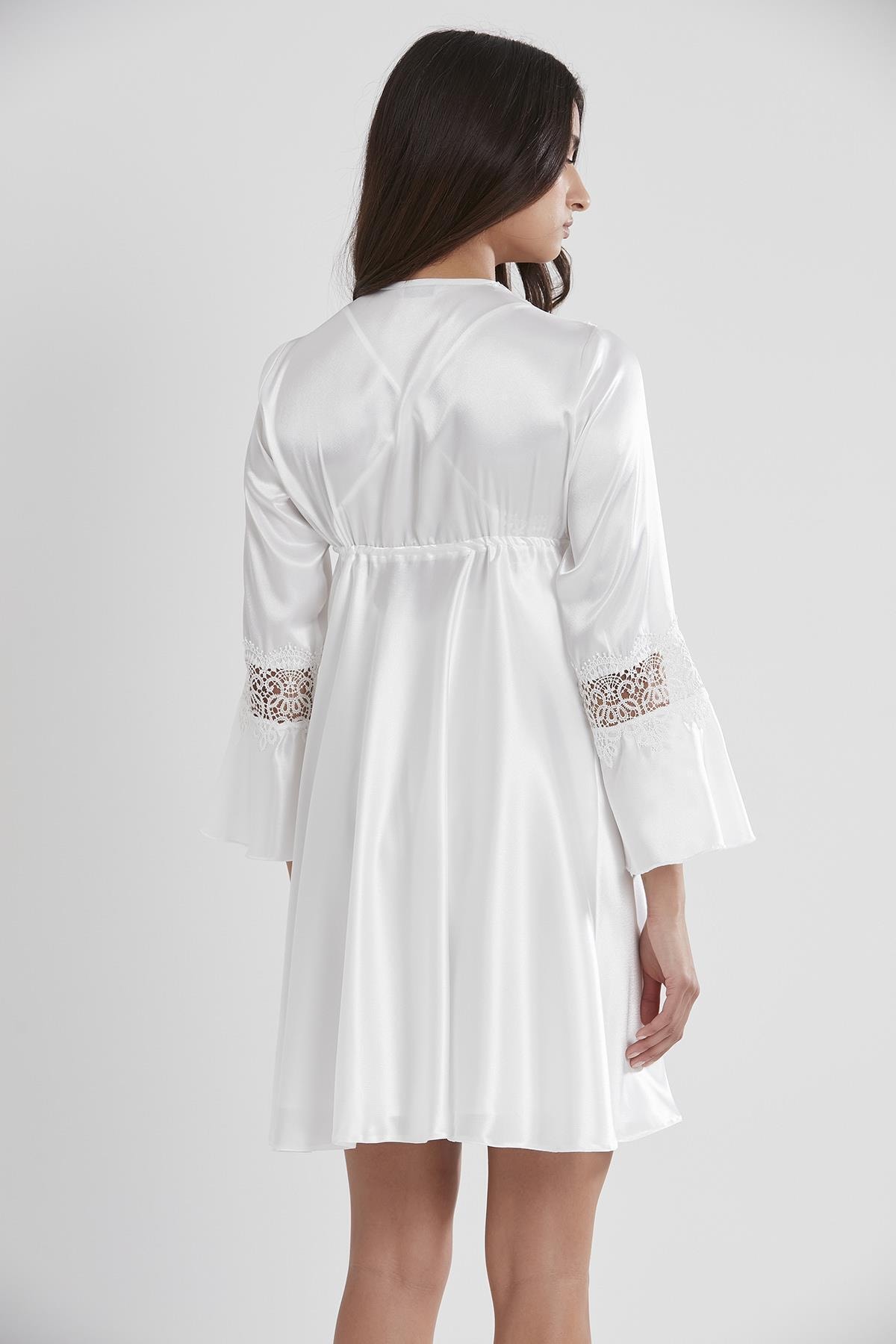 Pierre Cardin 6325 Kadın Saten Altılı Çeyiz Seti - Ekru
