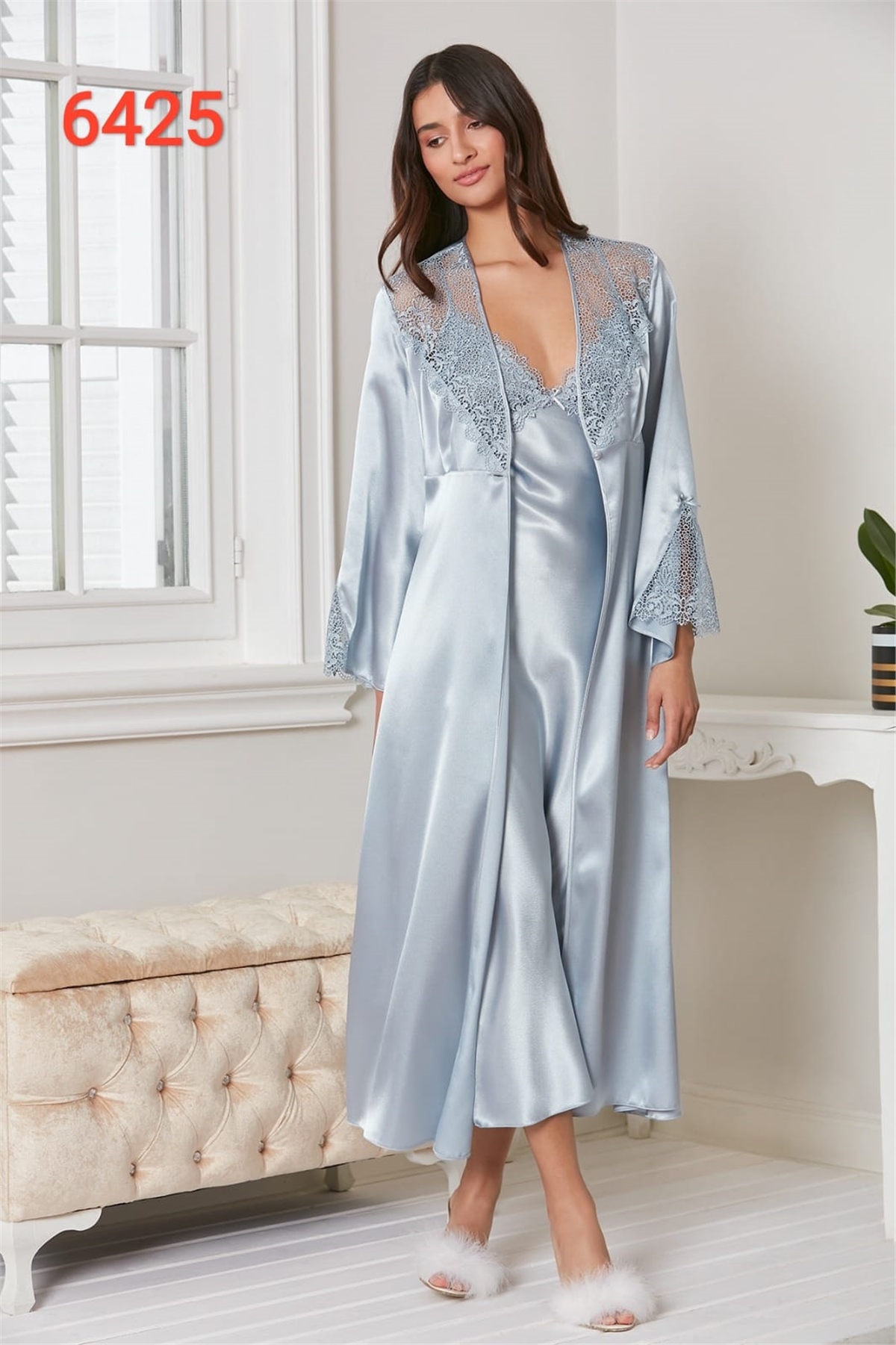 Pierre Cardin 6425 Saten Altılı Takım-Mist