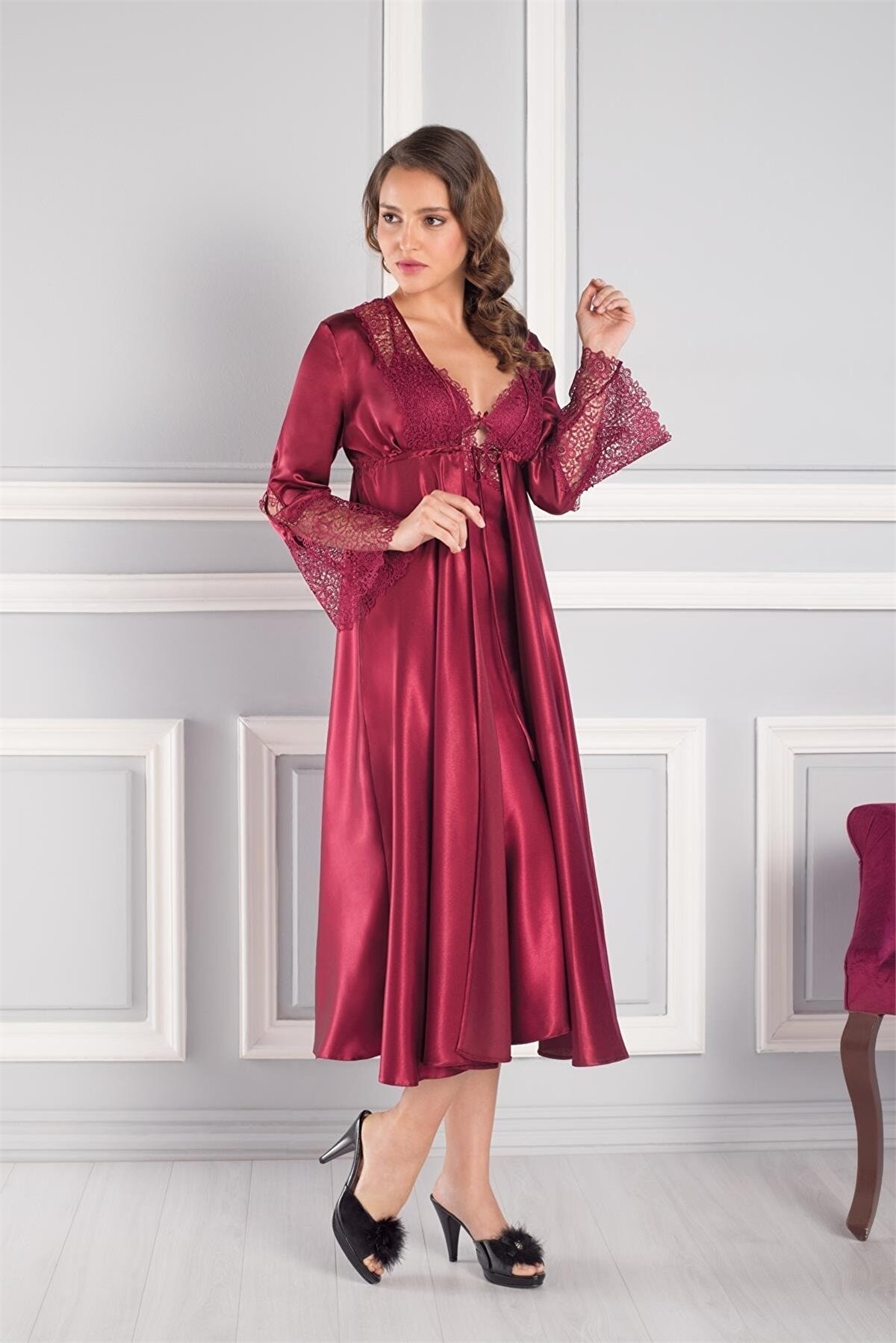 Pierre Cardin 6620 Altılı Takım - Bordo