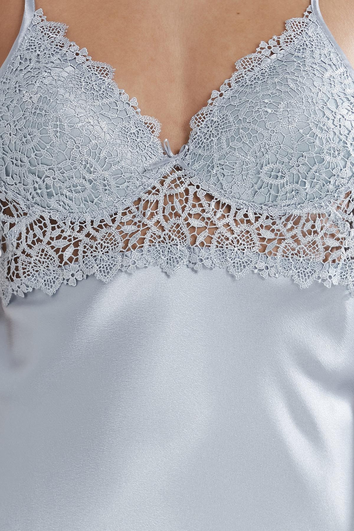 Pierre Cardin 6955 Kadın Saten Altılı Çeyiz Seti - Mist