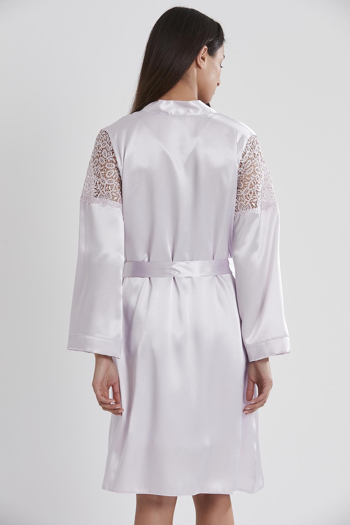 Pierre Cardin 6955 Kadın Saten Altılı Çeyiz Seti - Viola