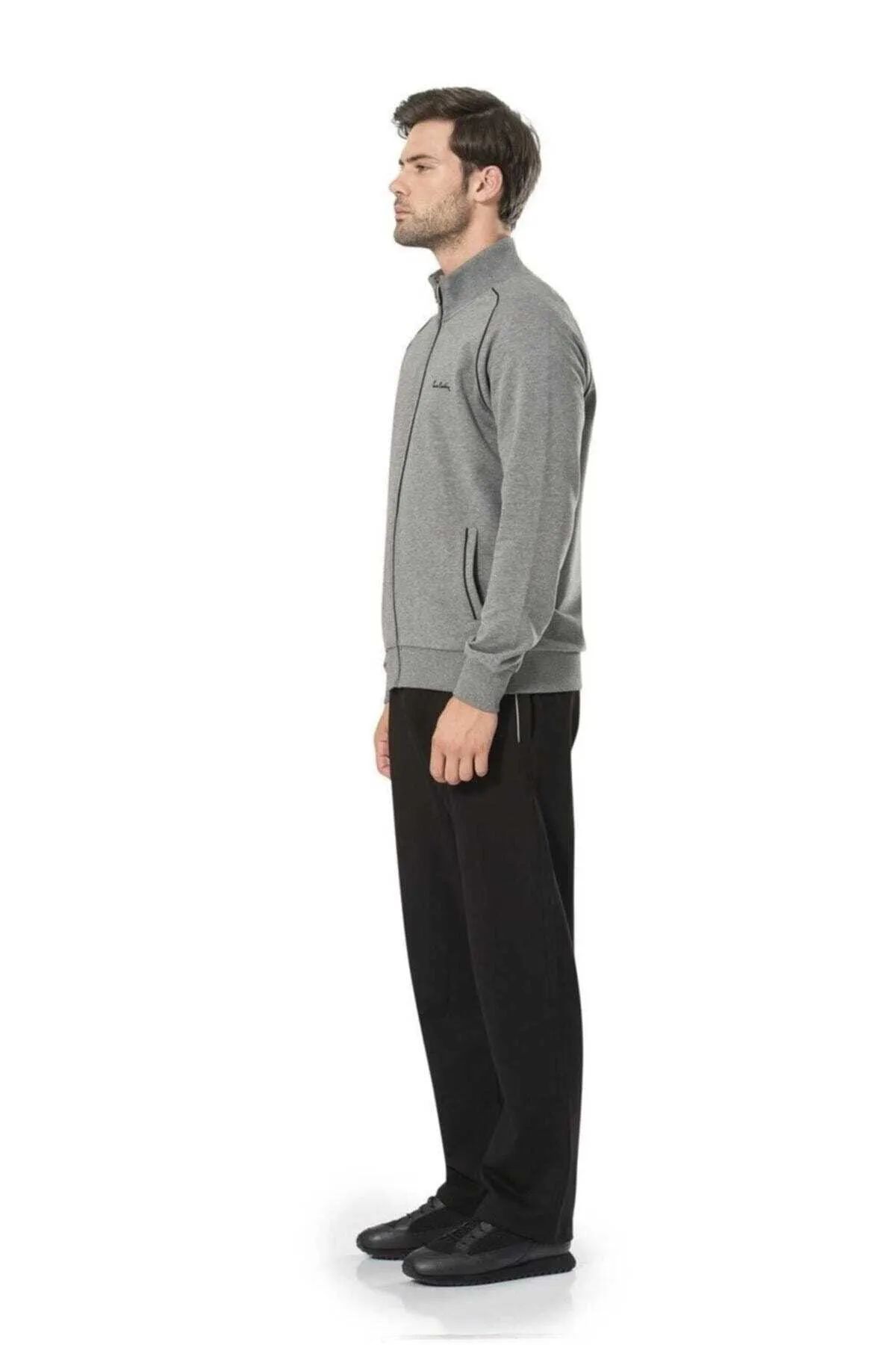 Pierre Cardin 7055 Erkek Uzun Kollu Dik Yaka Eşofman Takımı-Grimelanj
