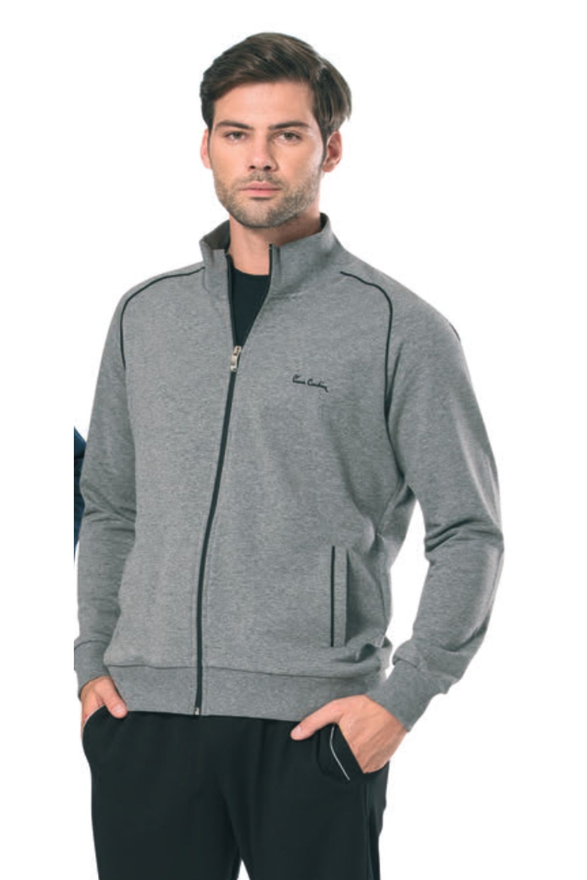 Pierre Cardin 7055 Erkek Uzun Kollu Dik Yaka Eşofman Takımı-Grimelanj