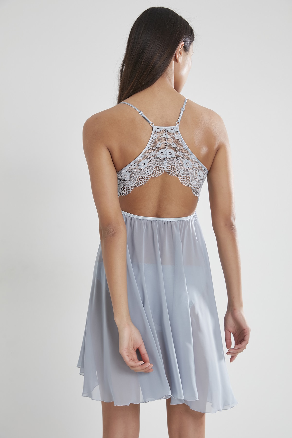 Pierre Cardin 880 Saten Gecelik - Mist