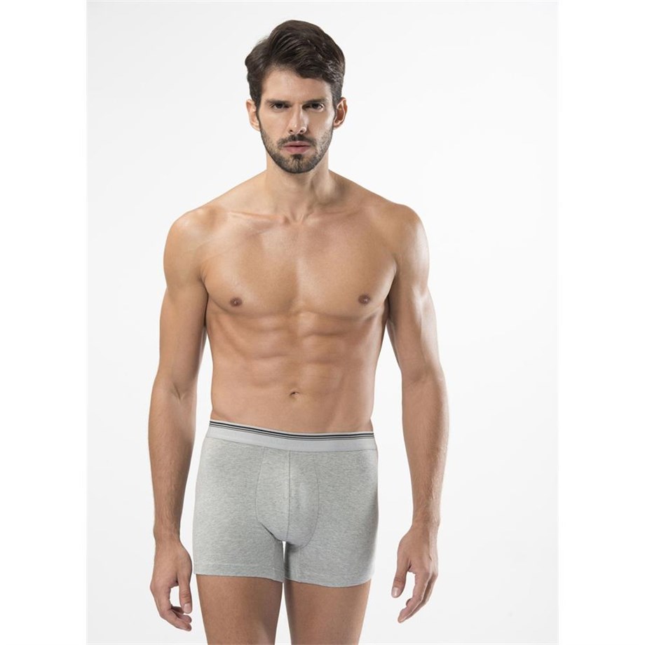 Türen 126 Likralı Boxer  İkili Paket-GRI