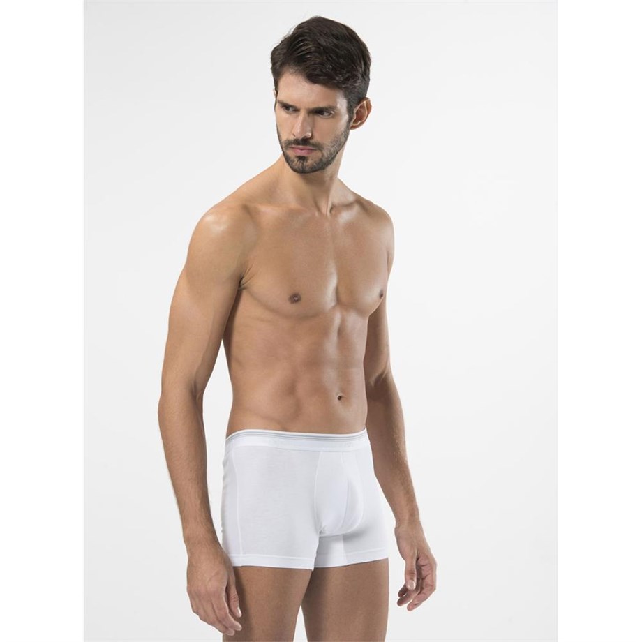Türen 126 Likralı Boxer İkili Paket-BEYAZ