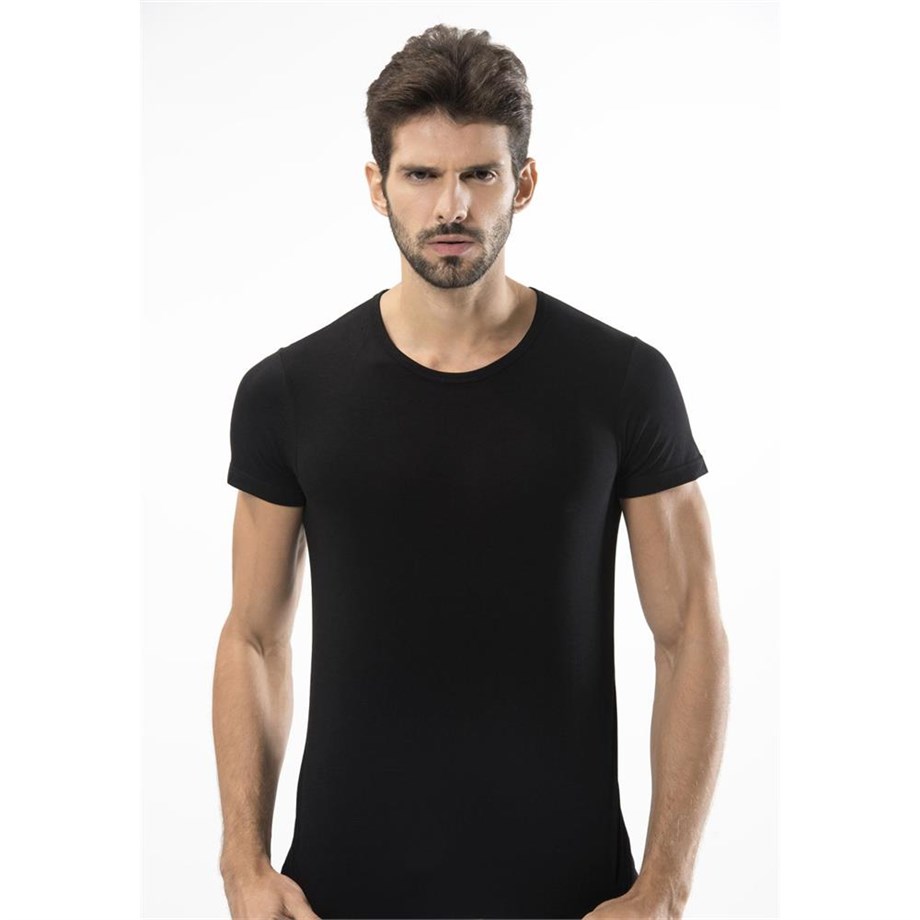Türen 169 Likralı Erkek T-Shirt-SIYAH