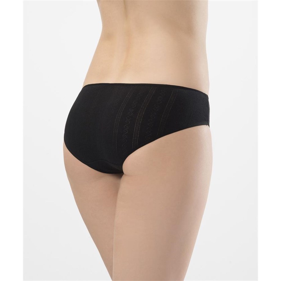 Türen 256 İkili Jakarlı Bikini-SIYAH