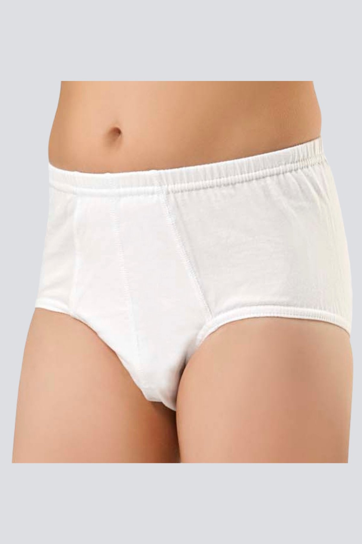 Türen 304 2li Erkek Çocuk Slip-Beyaz
