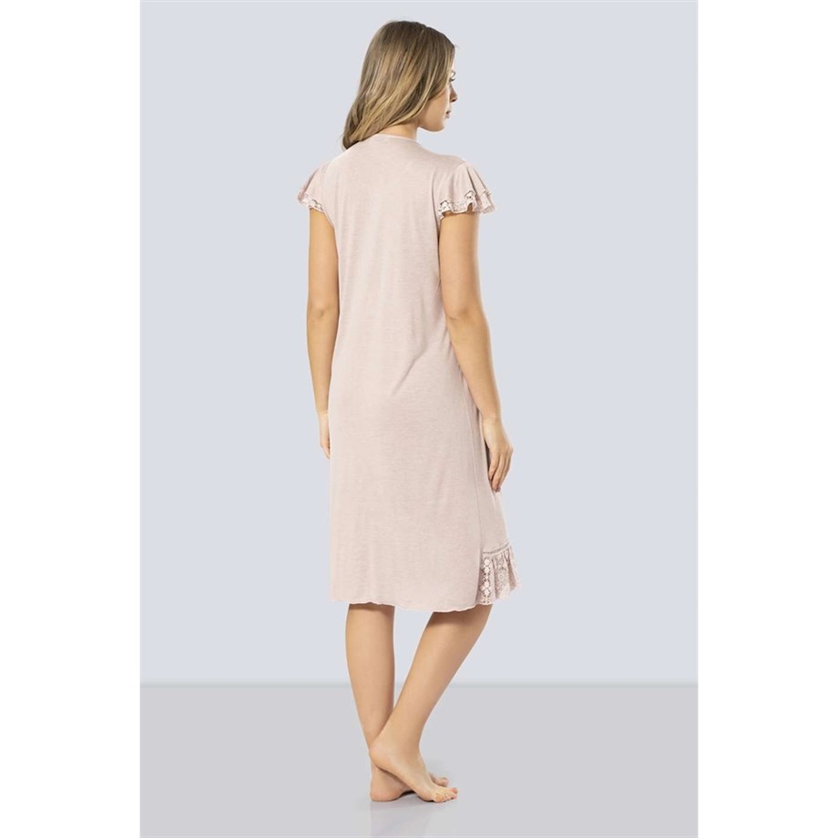 Türen 3284 Gecelik  - Pudra