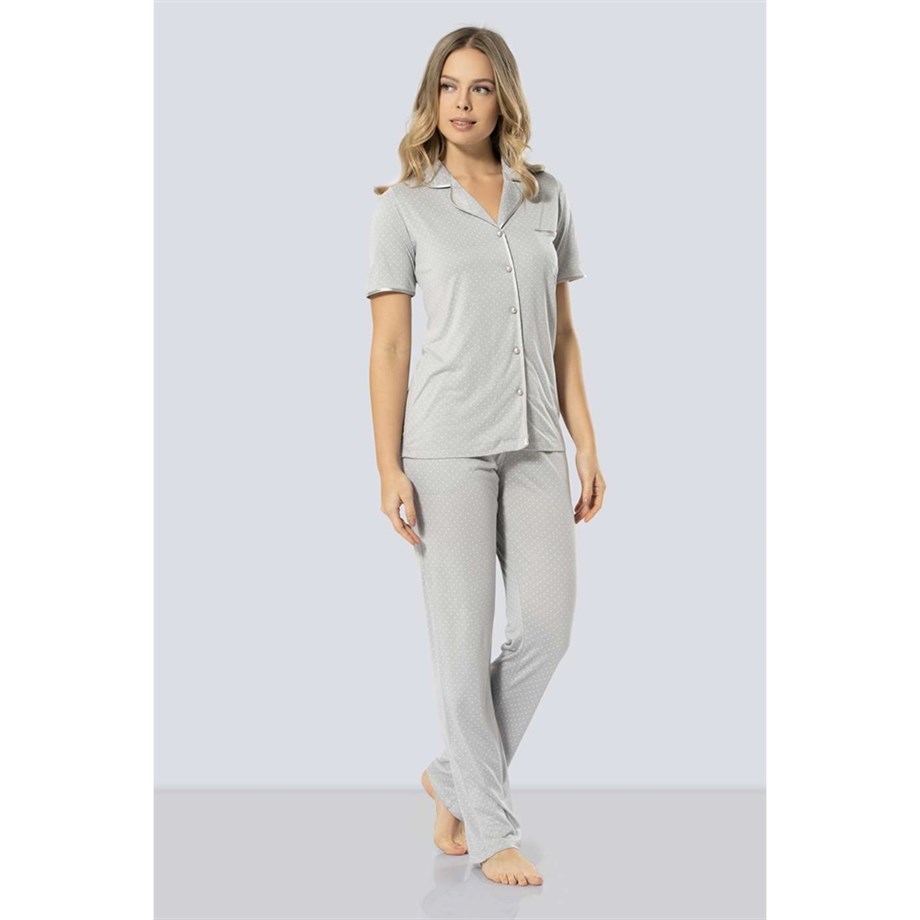 Türen 3291 Puanlı Pijama Takımı  - Gri
