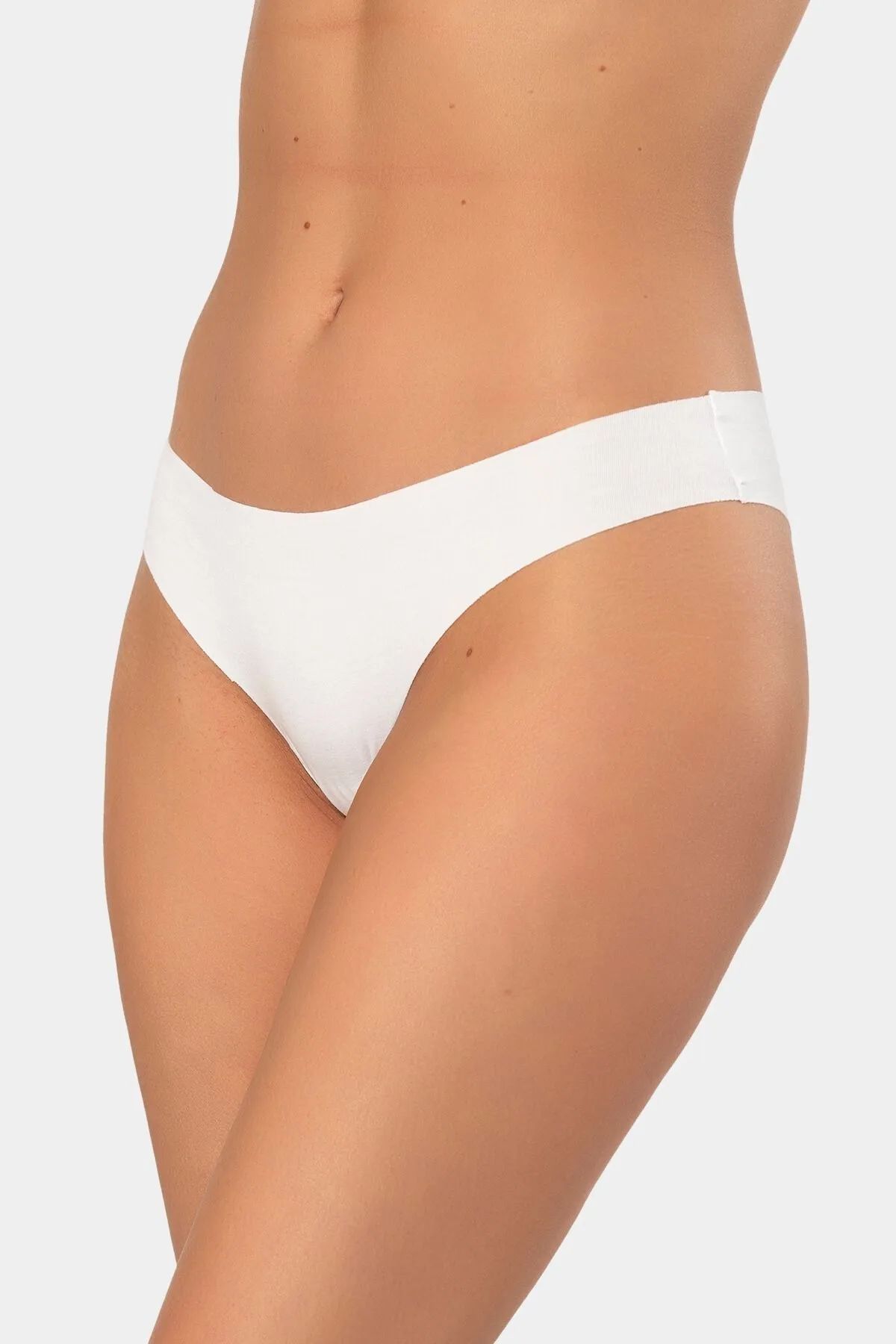 Türen 908 Kadın Lazer Kesim Brazilian Külot-Beyaz