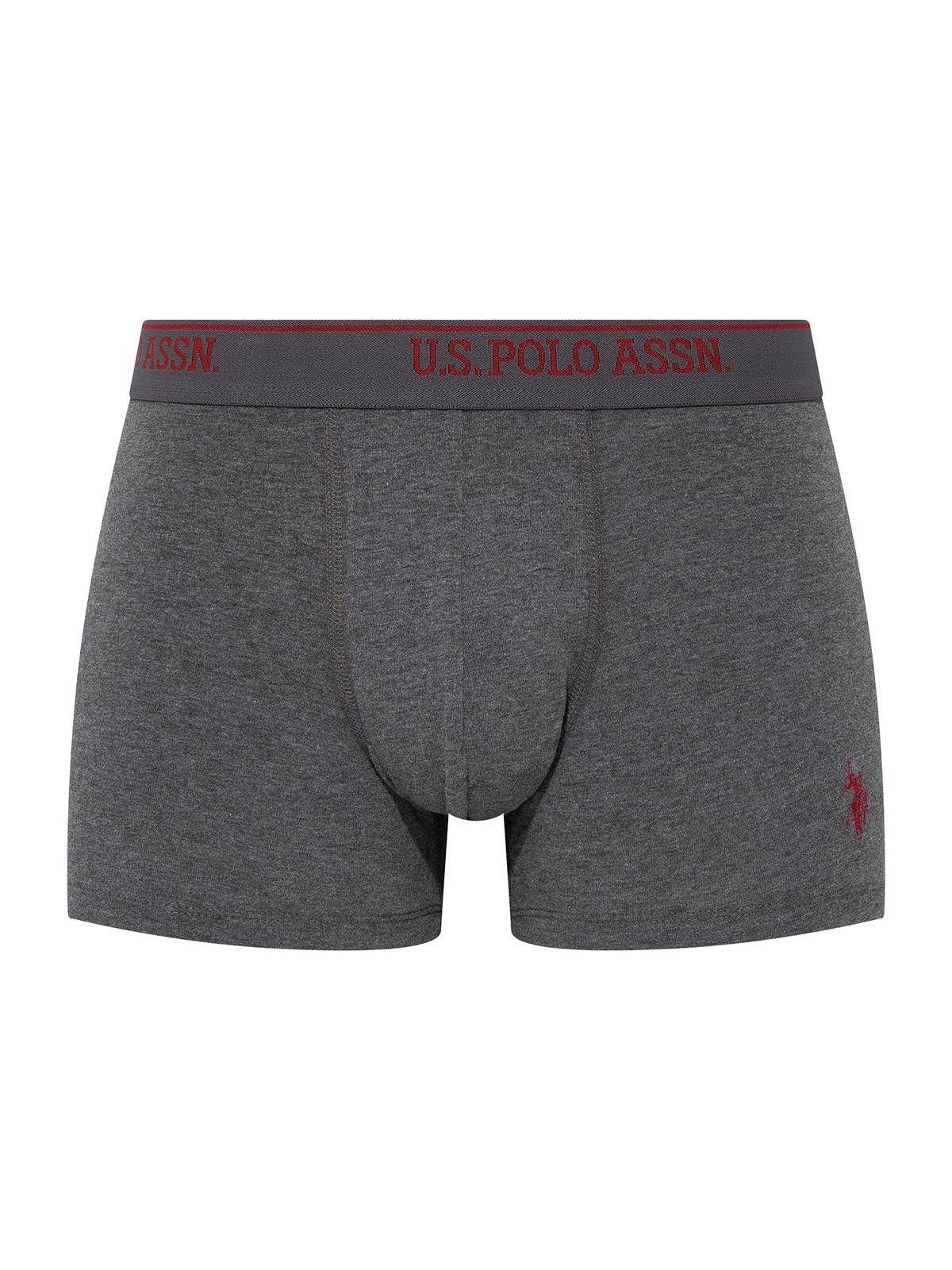 U.s Polo Assn. 90005  Erkek Battal 3lü Boxer-Siyah&Antrasit&Lacivert
