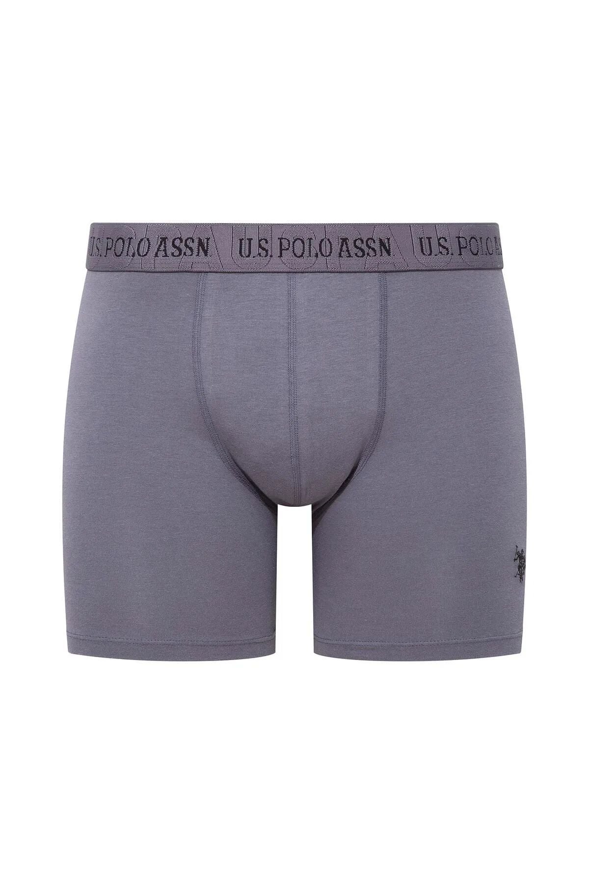 U.s Polo Assn. 80517 Erkek Pamuklu 3lü Boxer-Siyah&Antrasit&Gri