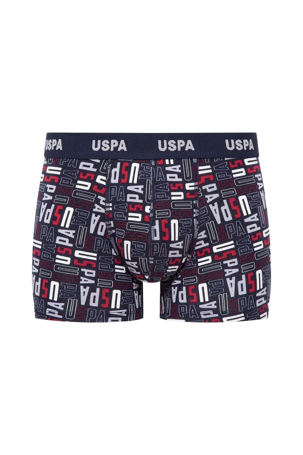 U.s Polo Assn. 80509 Erkek Pamuklu 3lü Boxer-Bordo&Grimelanj&Baskılı