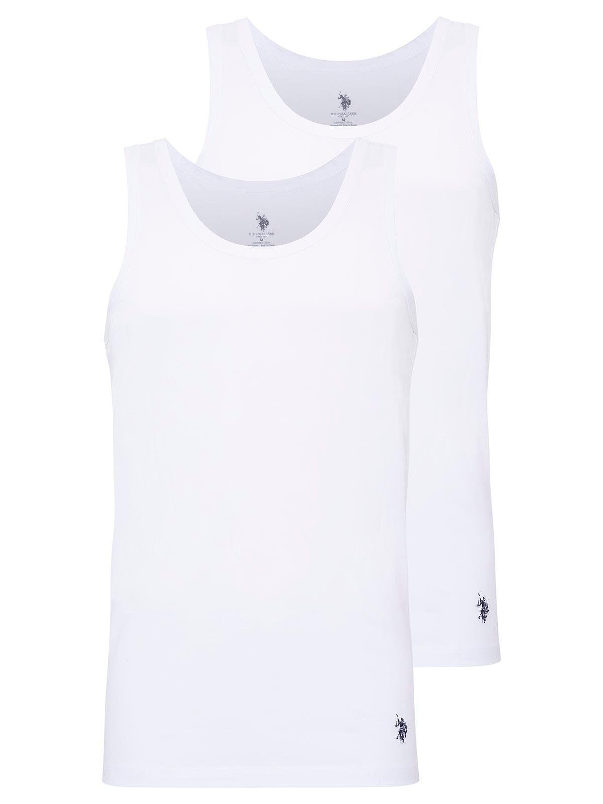 U.s Polo Assn. 90000 Erkek Battal 2li Atlet-Beyaz