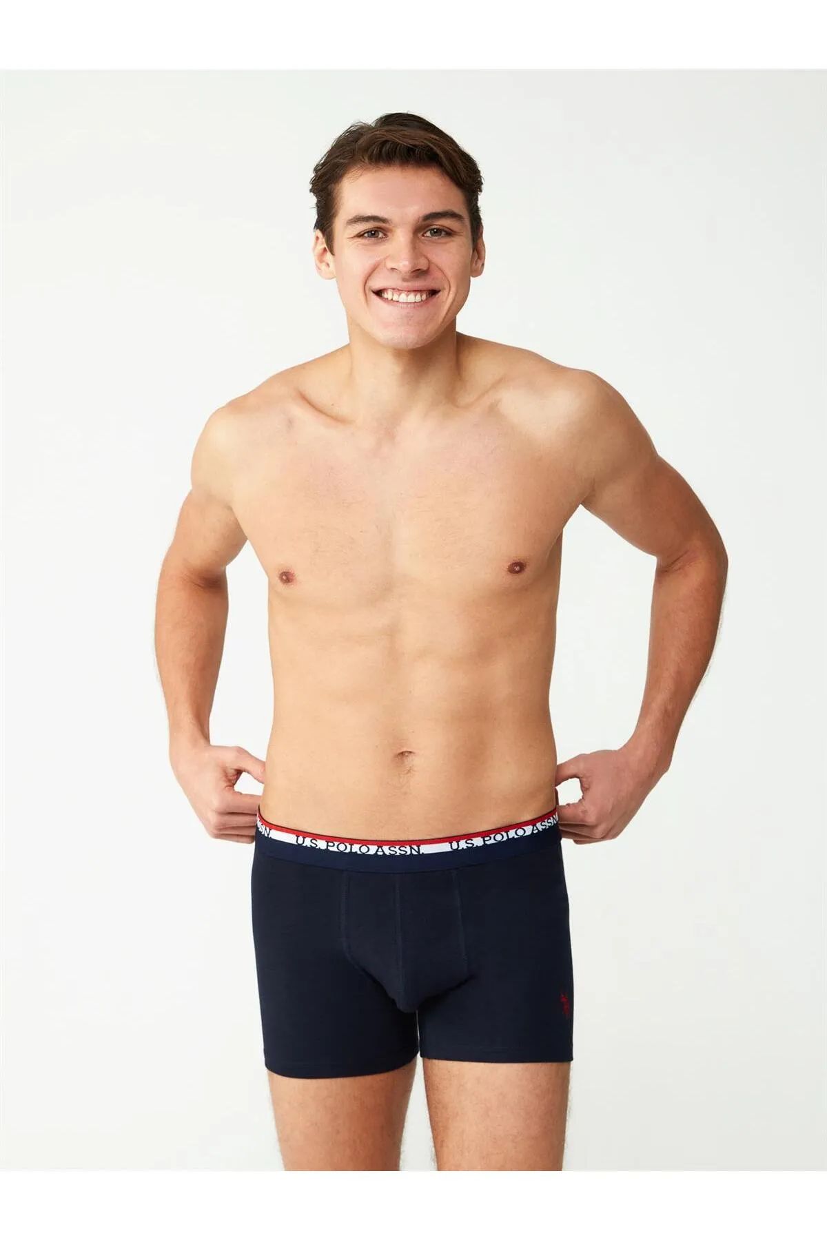U.s Polo Assn. 80489 Erkek Modal 2li Boxer-Siyah&Lacivert