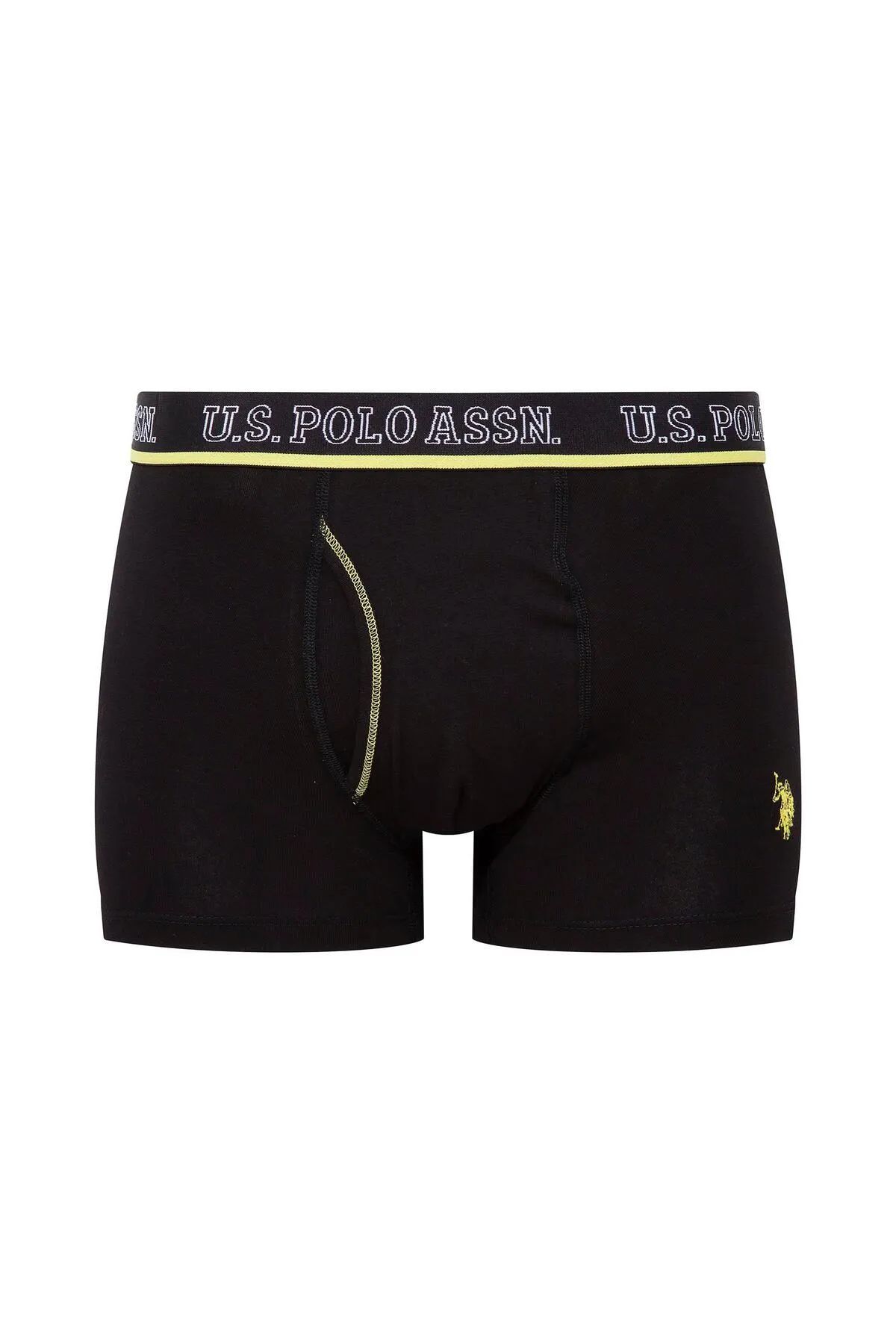 U.s Polo Assn. 80508 Erkek Pamuklu 3lü Boxer-Saks&Antrasit&Siyah