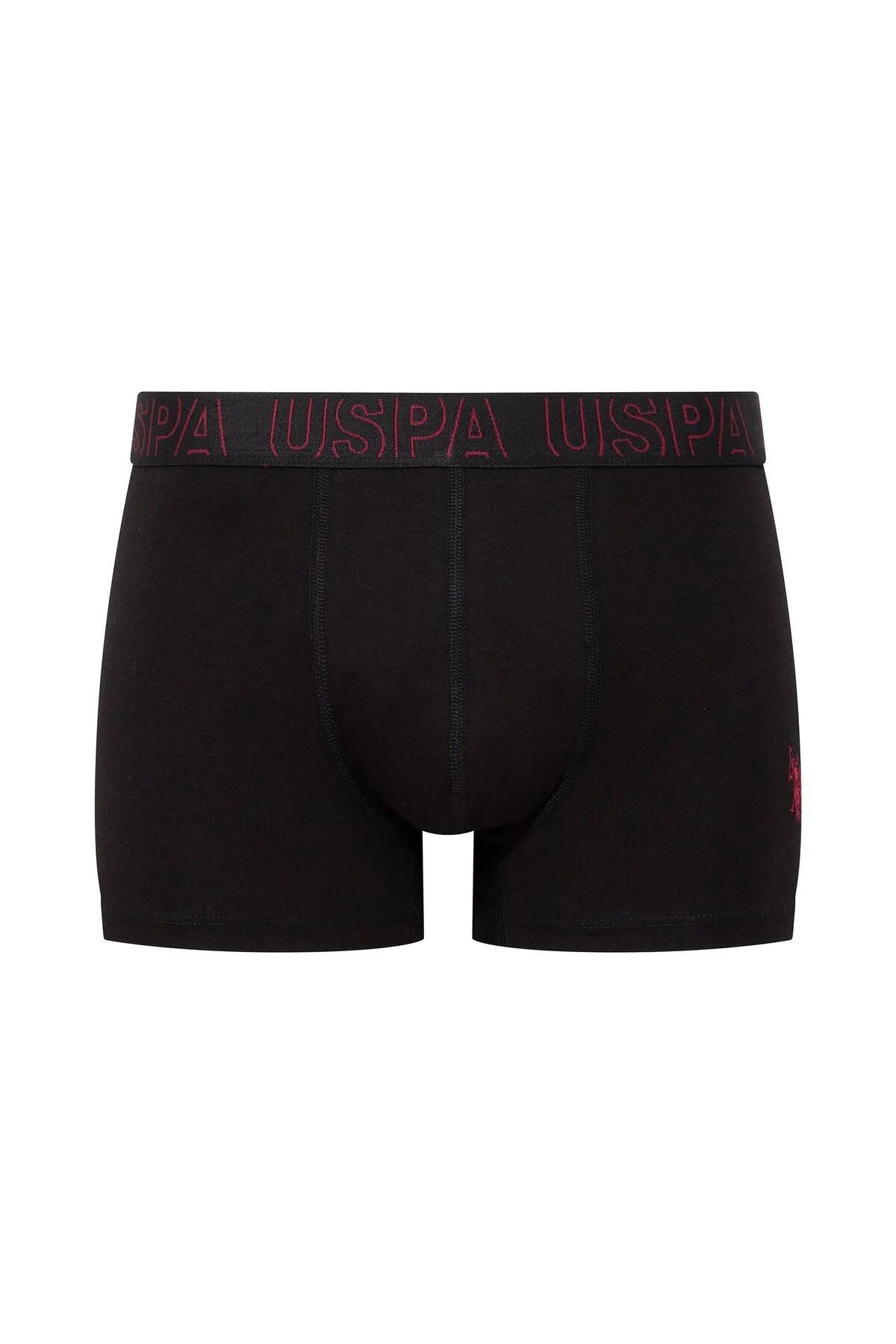 U.s Polo Assn. 80518 Erkek Pamuklu 3lü Boxer-Saks&Antrasit&Siyah