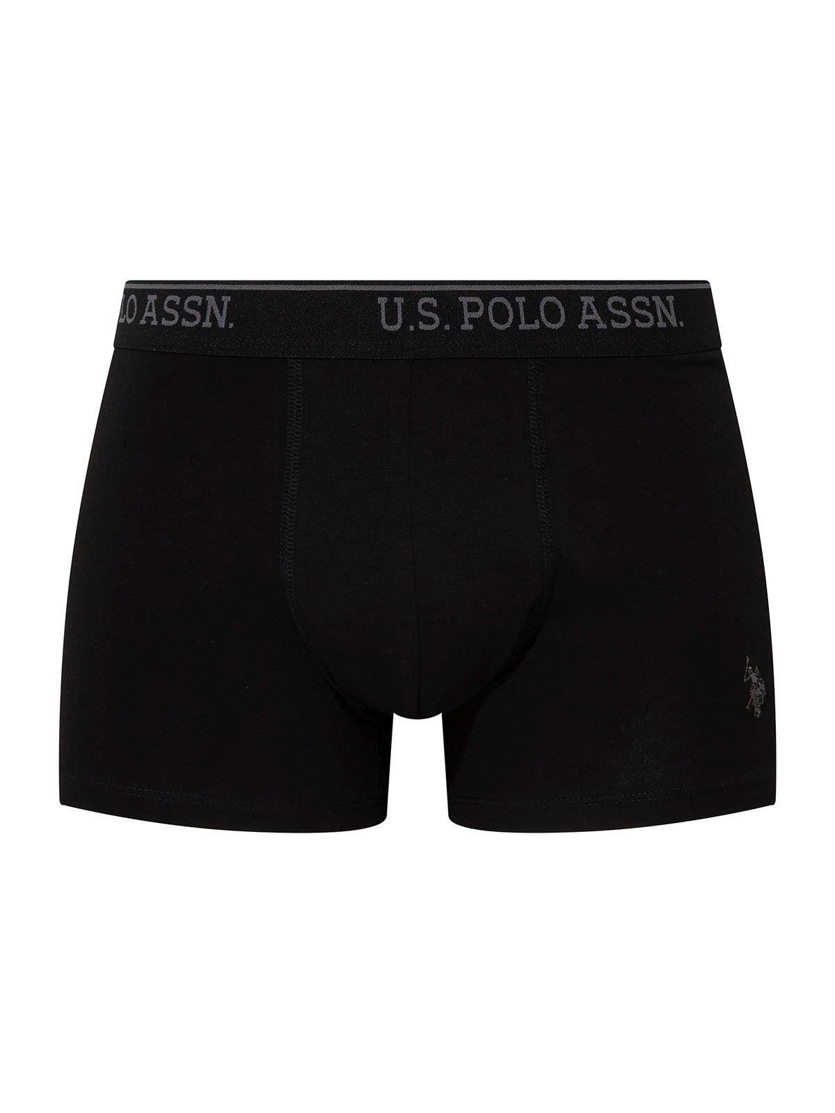 U.s Polo Assn. 90005  Erkek Battal 3lü Boxer-Siyah&Antrasit&Lacivert